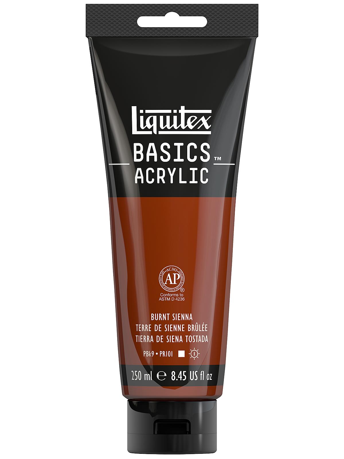 Basics Acrylics Colors burnt sienna 8.5 oz. tube