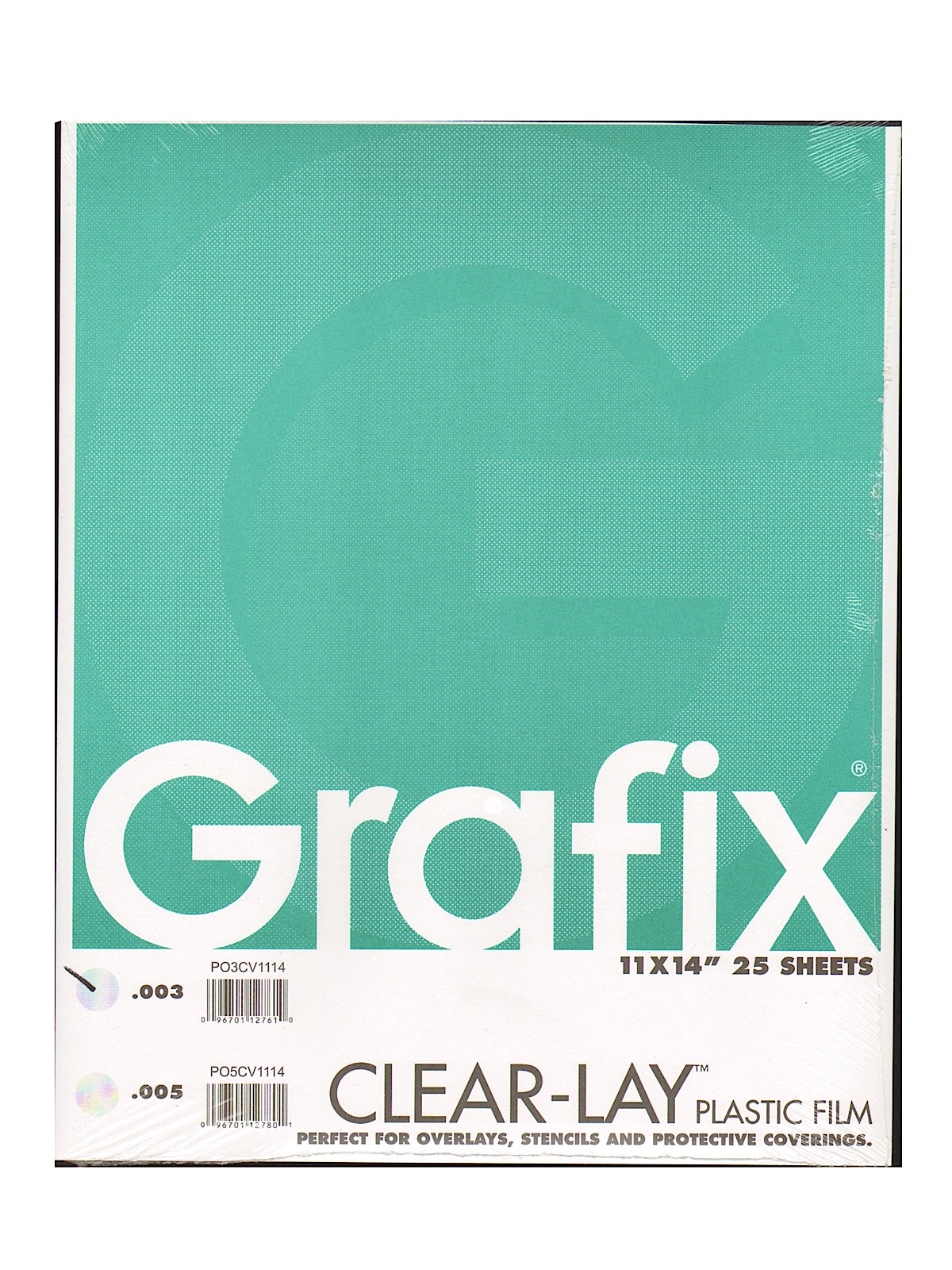 Clear-Lay Acetate Alternative 0.003 in. 11 in. x 14 in. pad of 25
