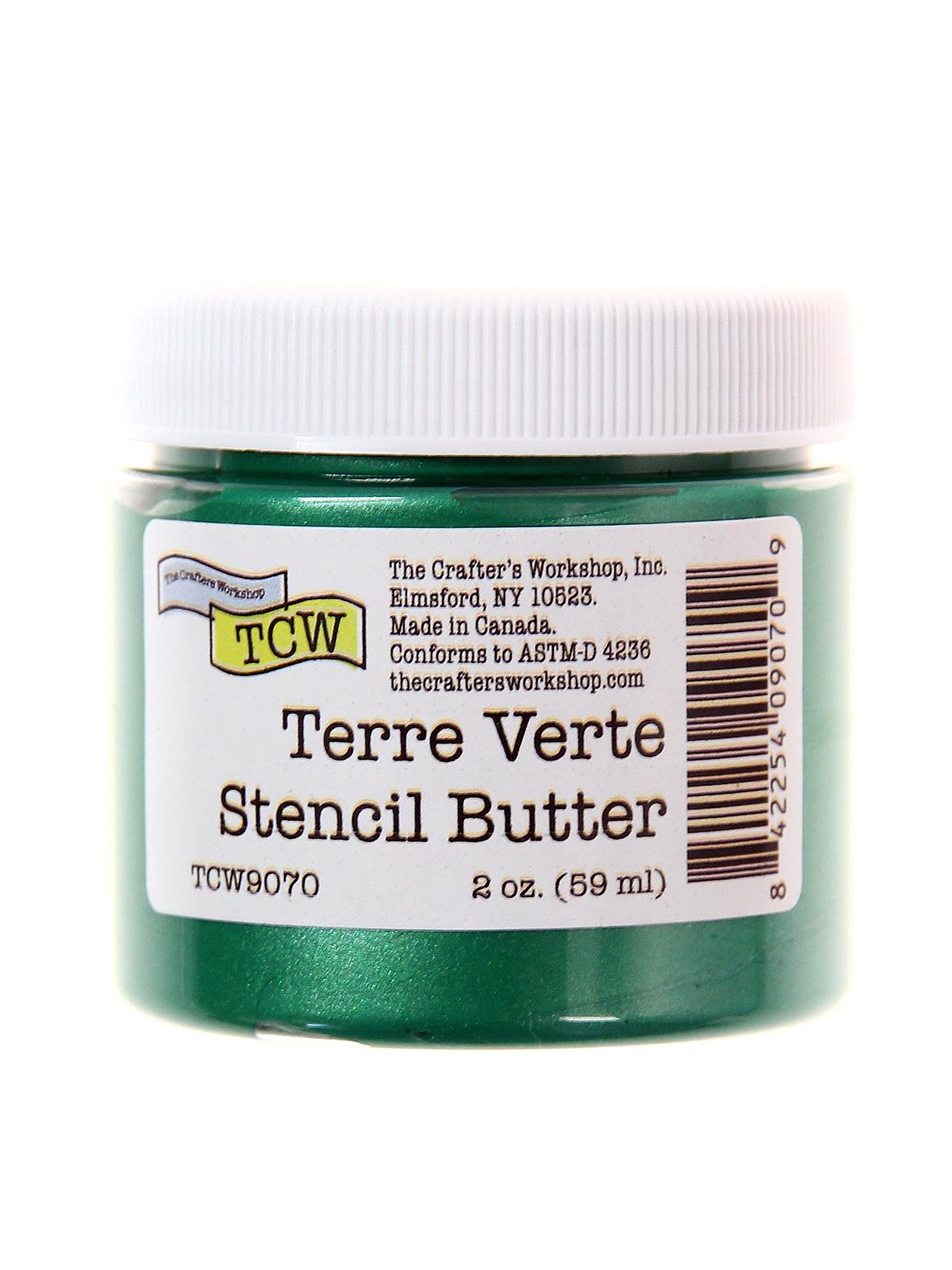 Stencil Butter terre verte 2 oz. jar
