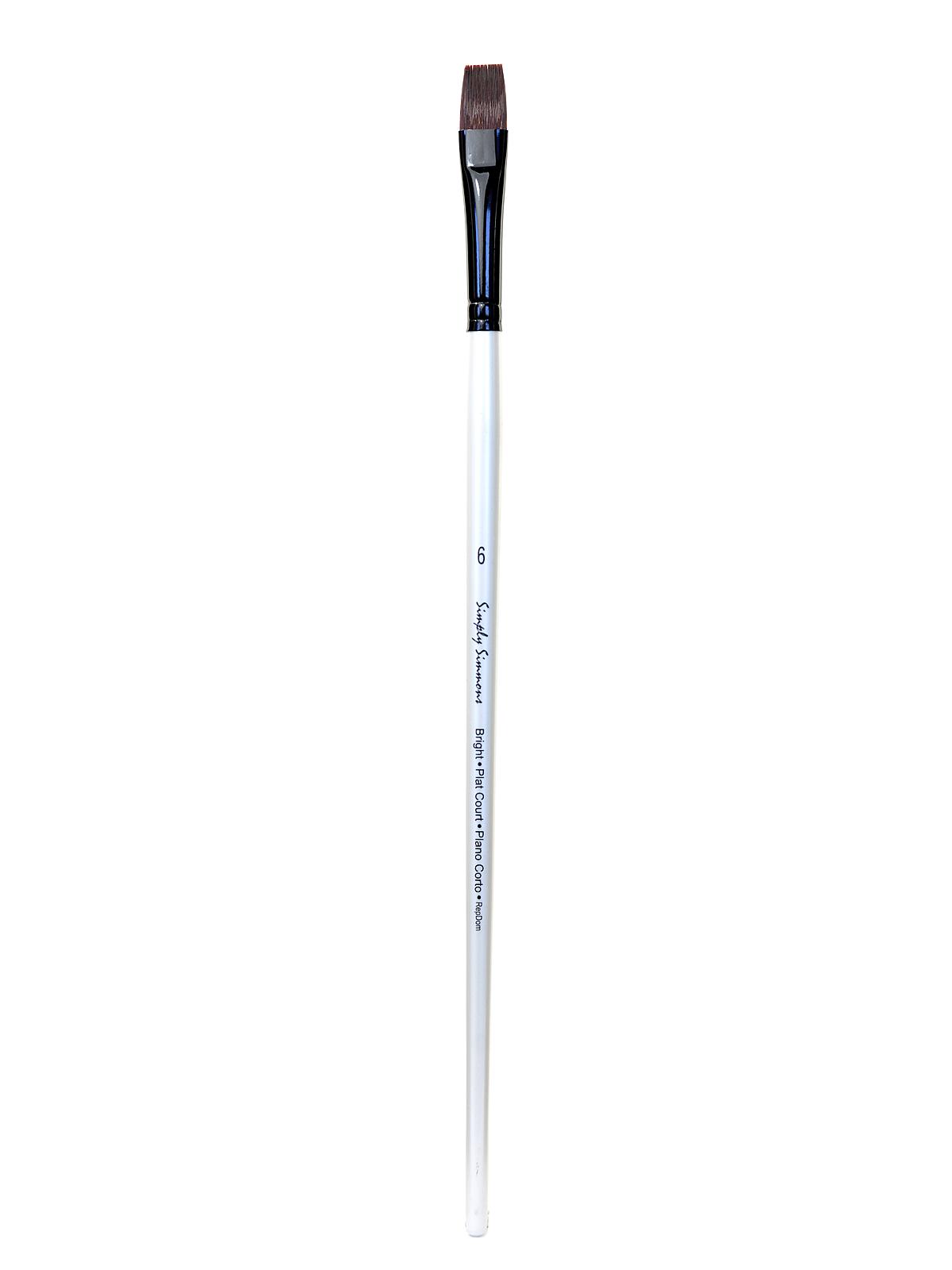 Simply Simmons Long Handle Brushes synthetic bright 6