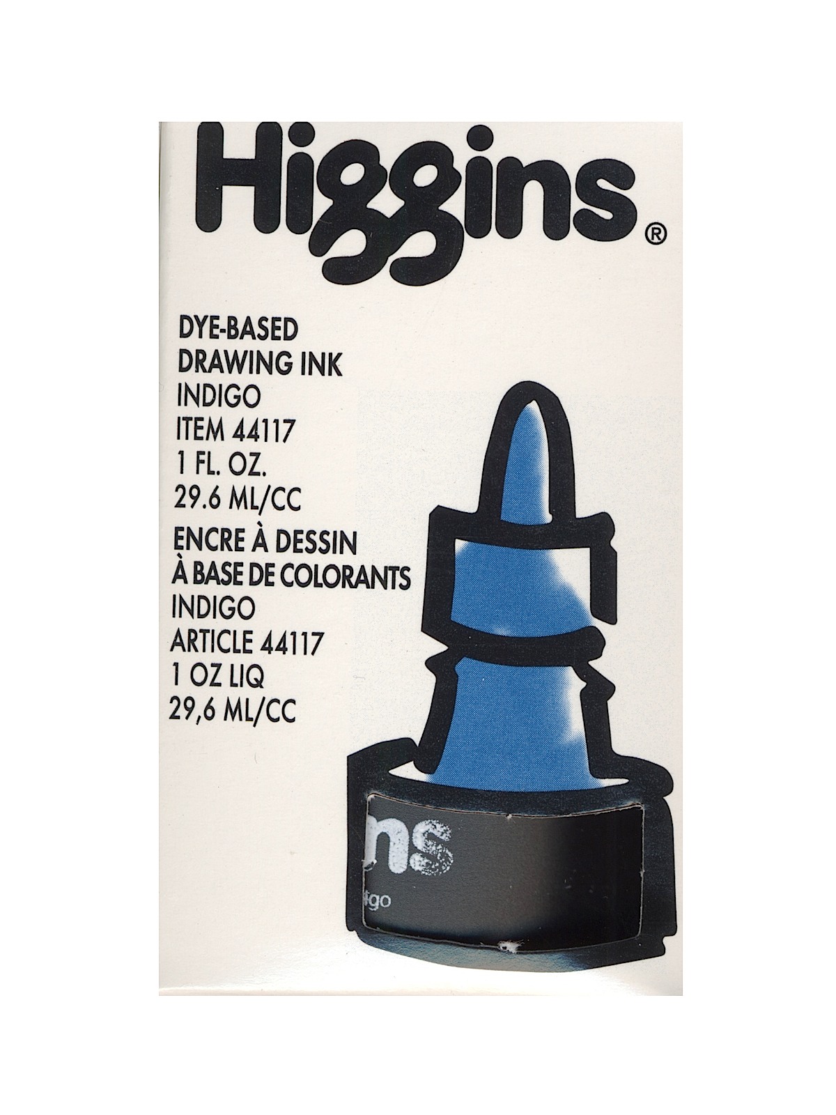 Color Drawing Inks indigo Dye Based   Non-Waterproof 1 oz.