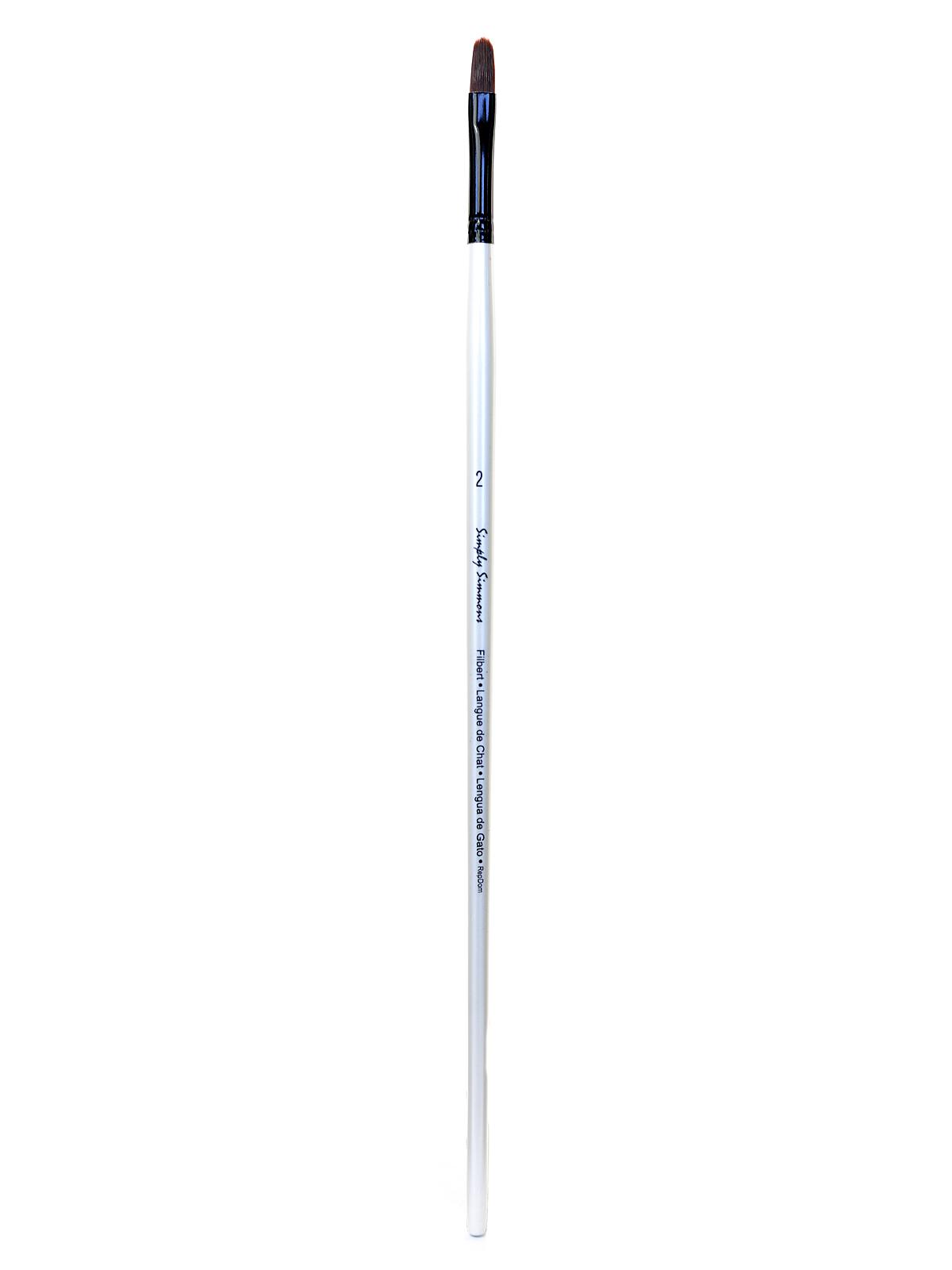 Simply Simmons Long Handle Brushes synthetic filbert 2