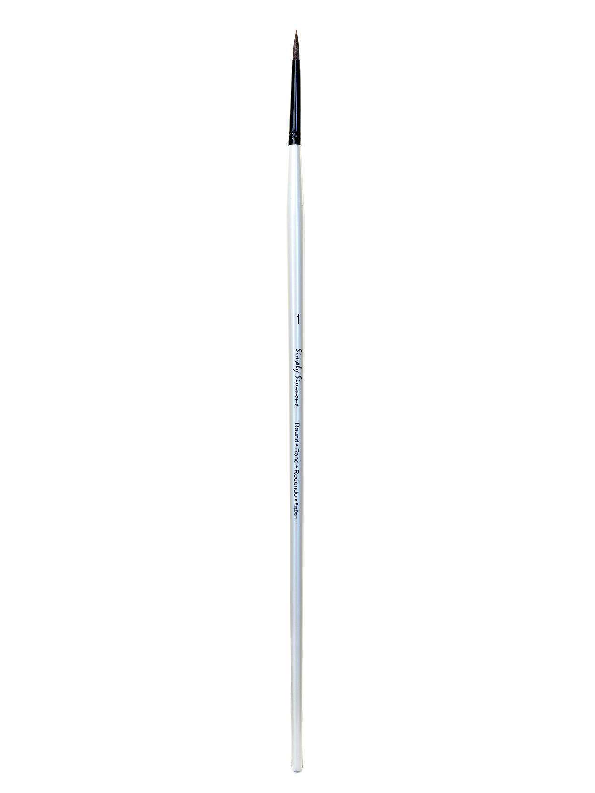 Simply Simmons Long Handle Brushes synthetic round 1