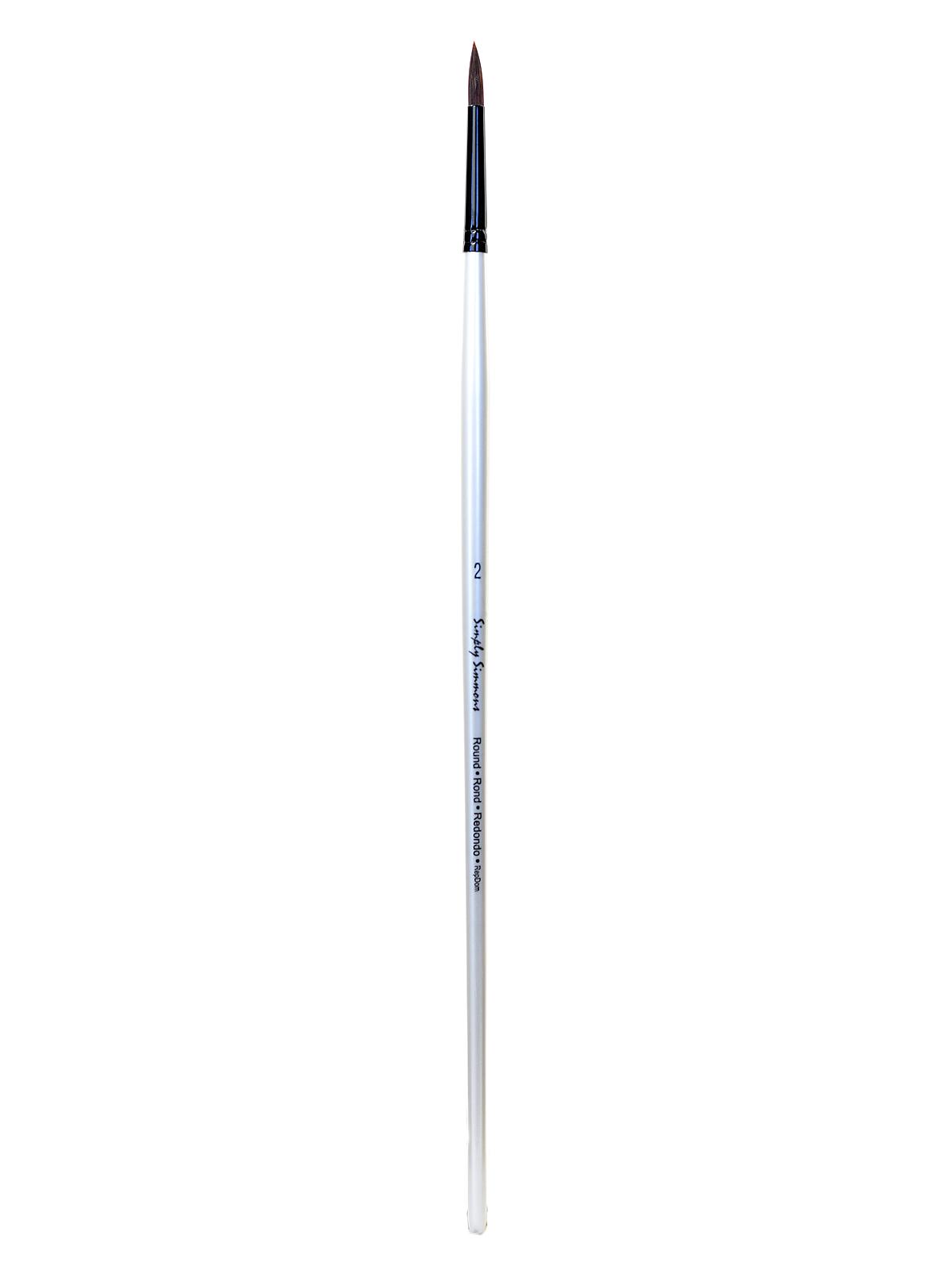 Simply Simmons Long Handle Brushes synthetic round 2