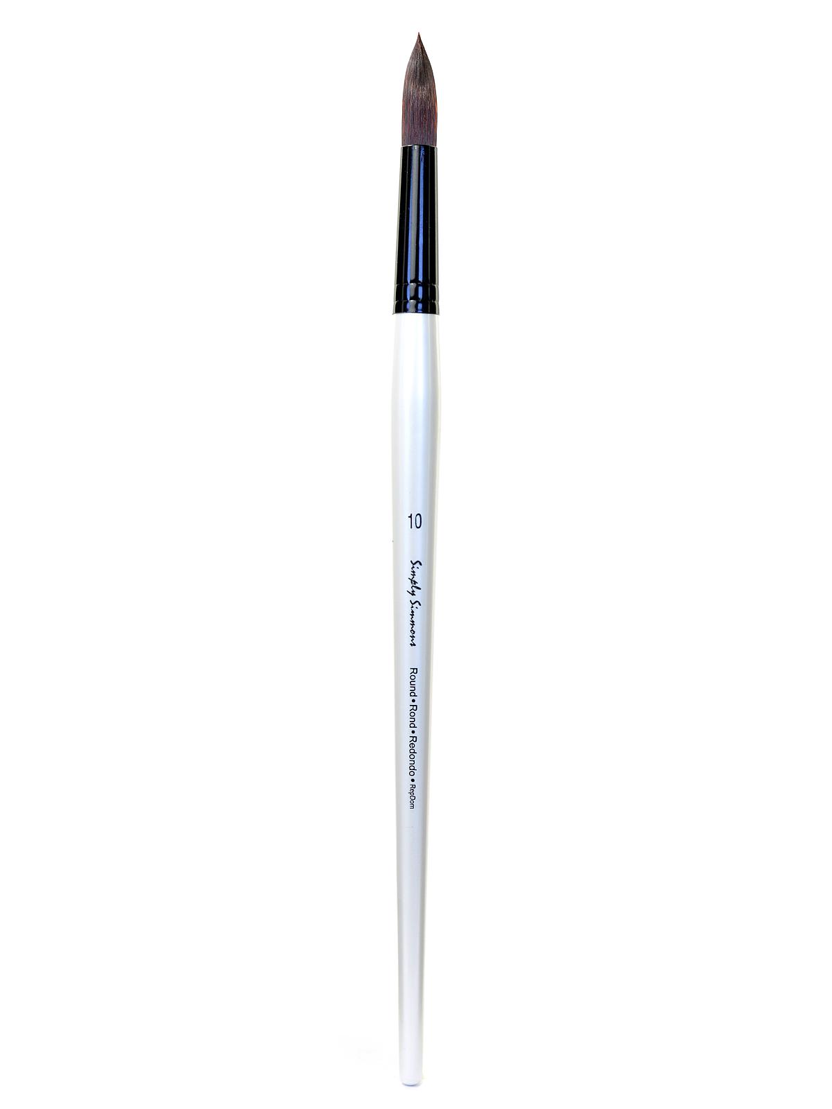 Simply Simmons Long Handle Brushes synthetic round 10