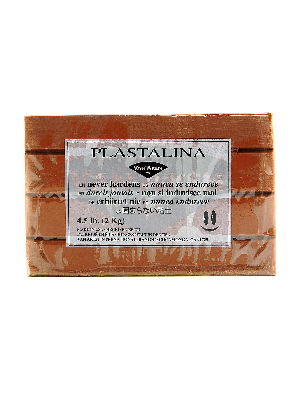 Plastalina Modeling Clay brown 4 1 2 lb. bar