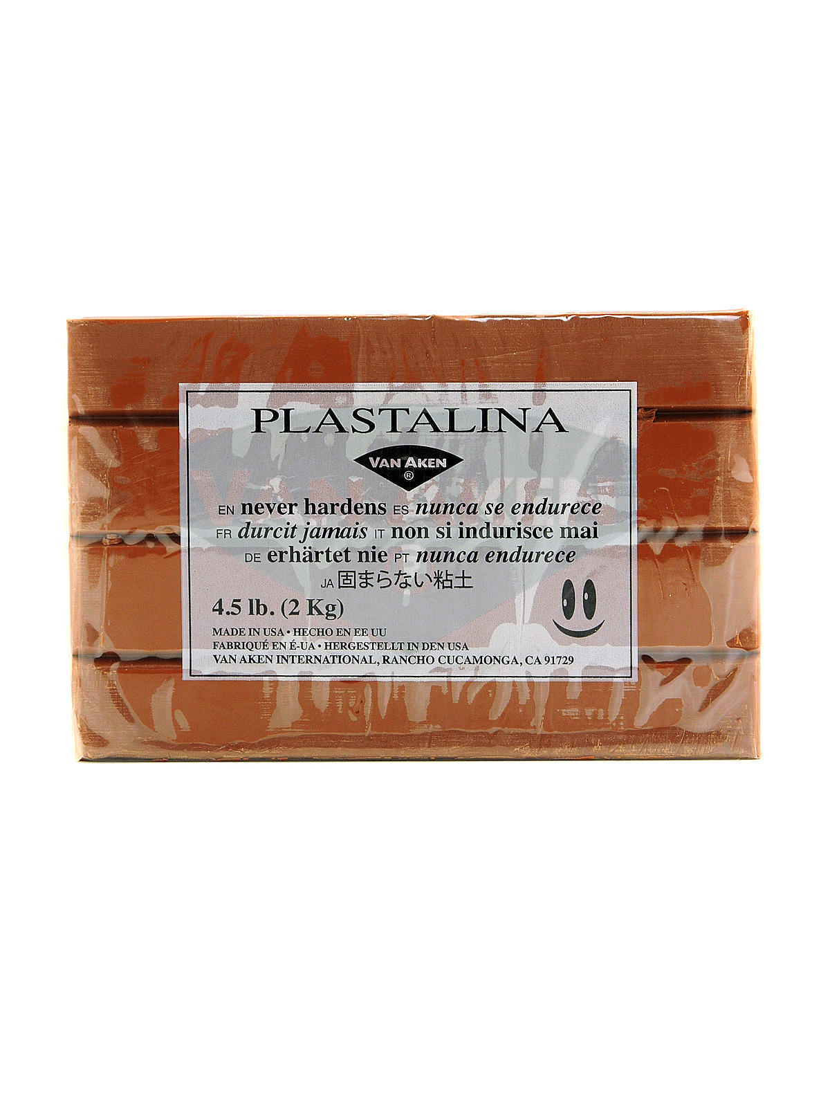 Plastalina Modeling Clay Brown 4 1 2 Lb. Bar