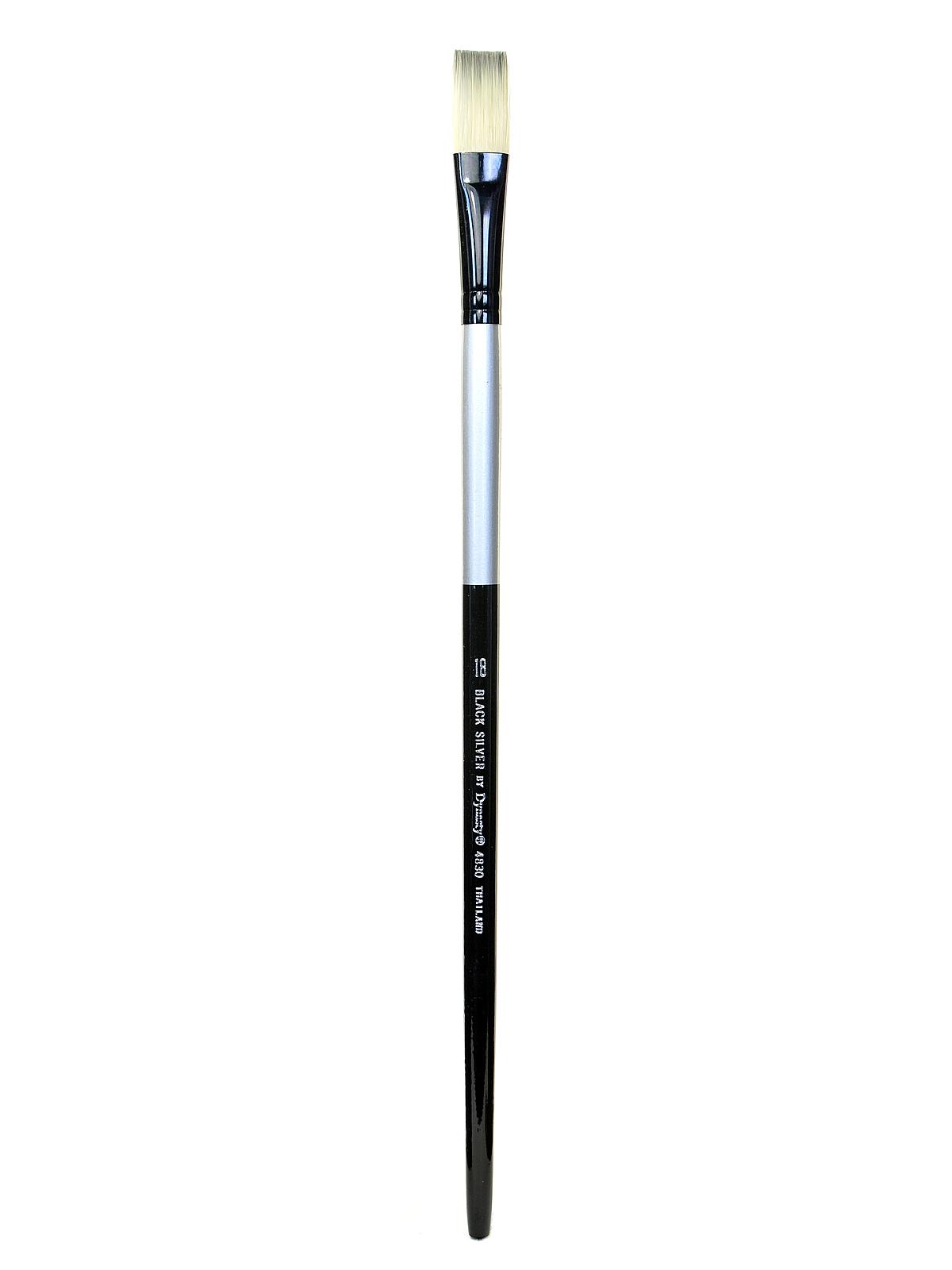 Black Silver flat long handle 18