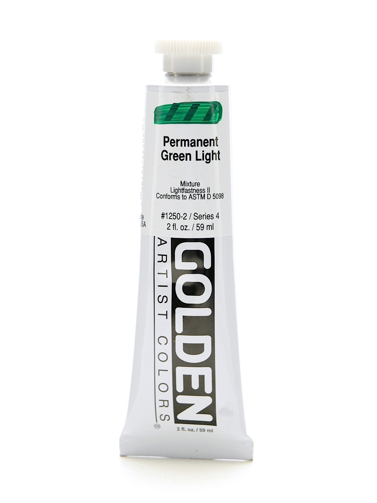Heavy Body Acrylics permanent green light 2 oz.