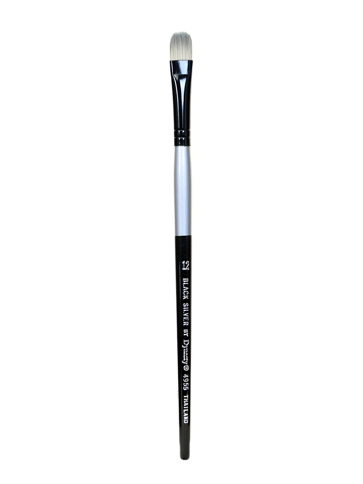Black Silver oval short handle 12