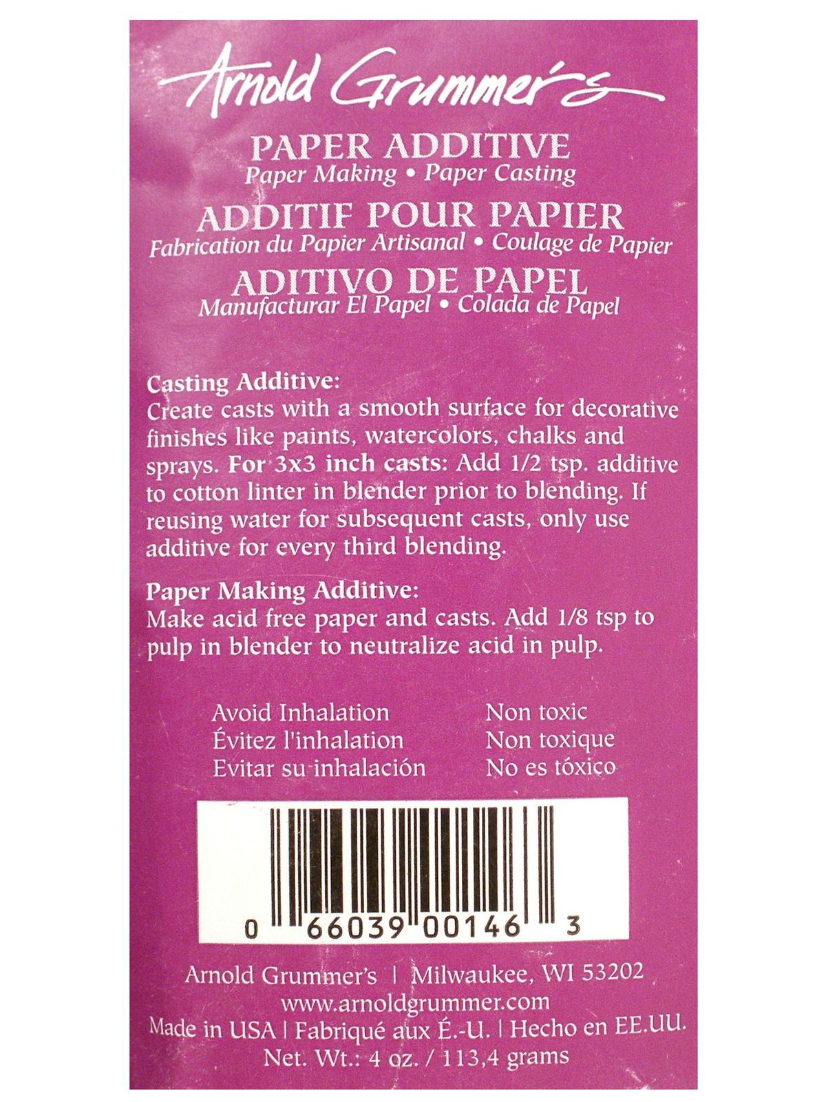 Paper Additive 4 Oz.