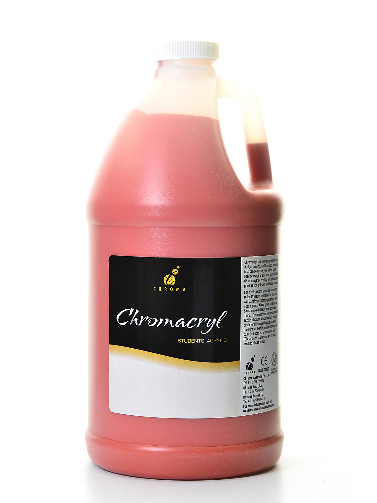 Chromacryl Students' Acrylic Paints Red Oxide 2 Liters
