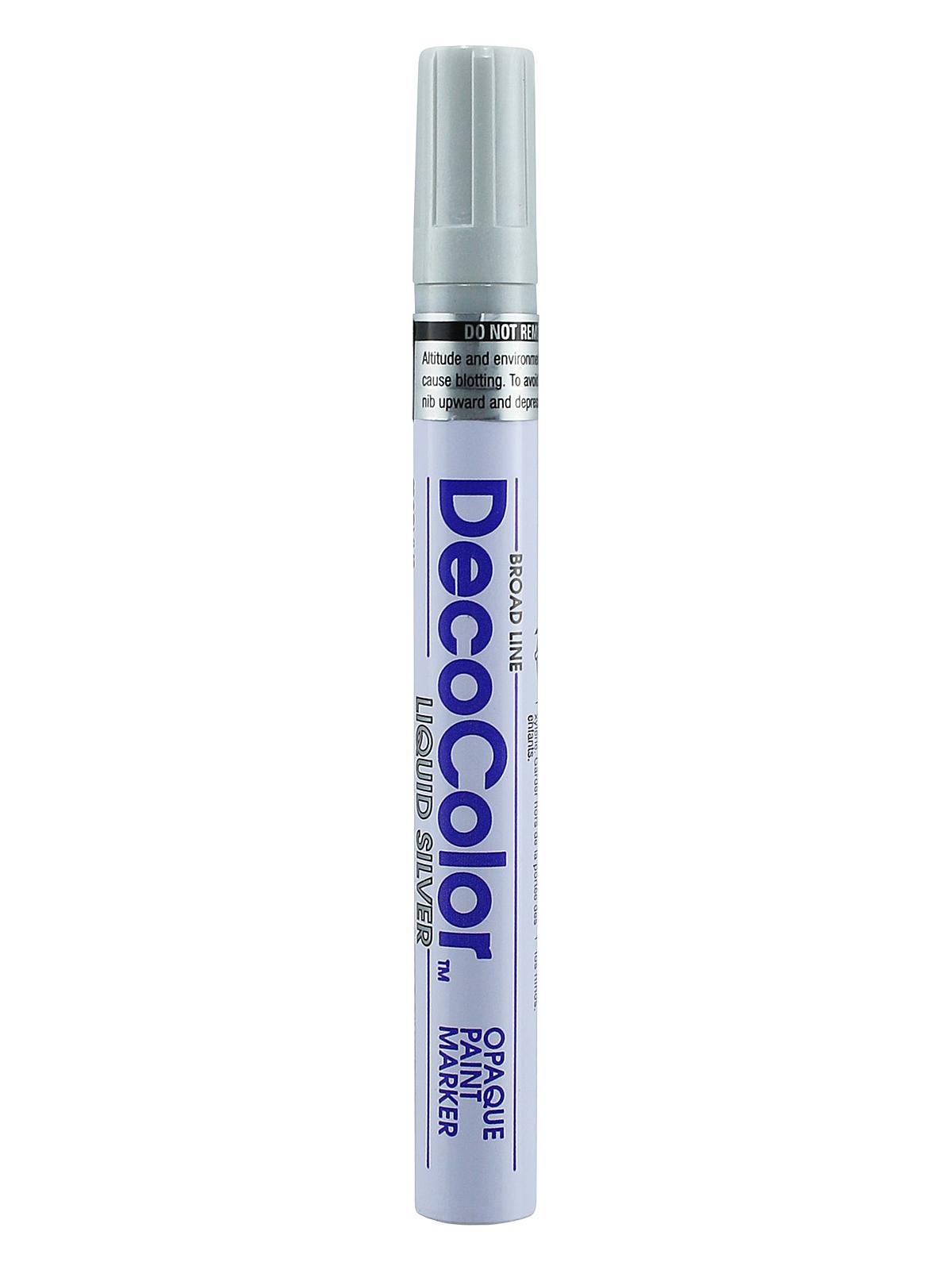 Decocolor Oil-Based Paint Markers silver broad