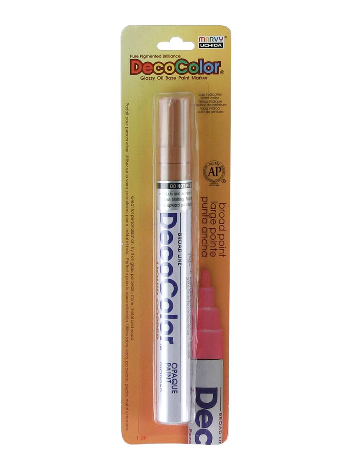 Decocolor Oil-Based Paint Markers copper broad