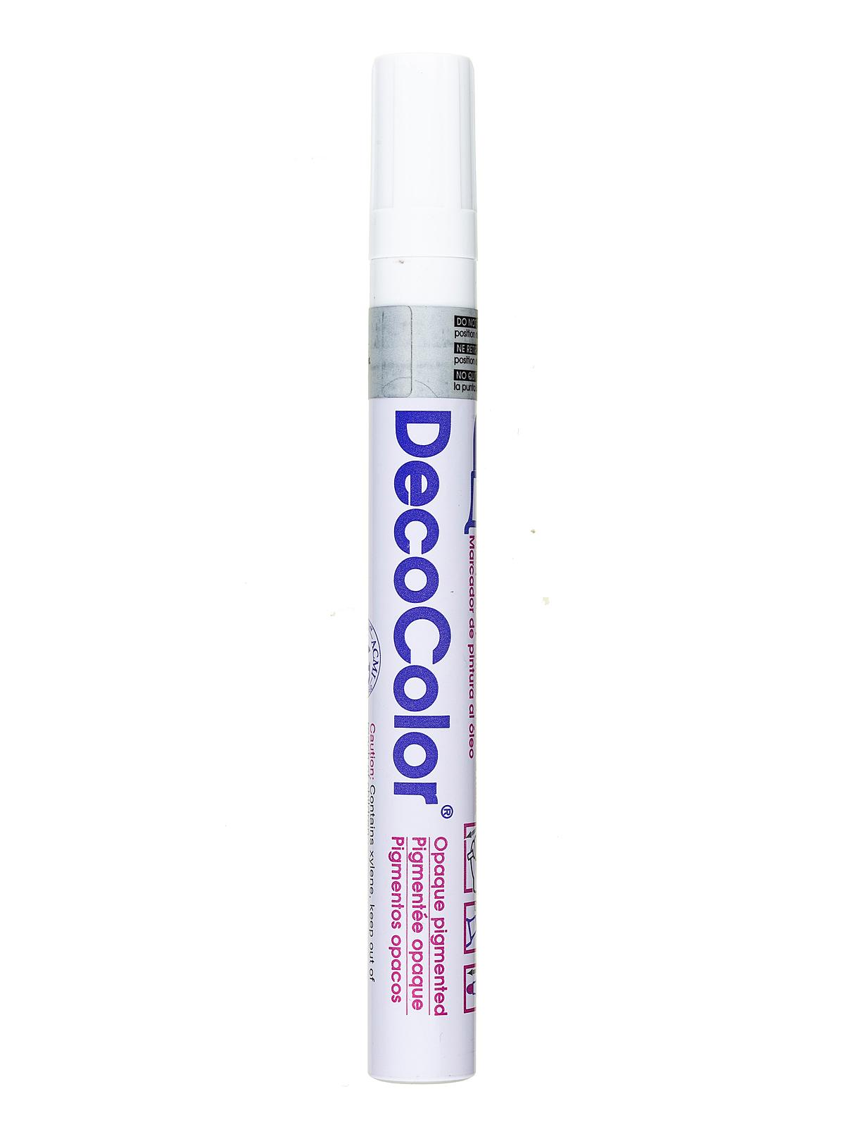 Decocolor Oil-Based Paint Markers white broad