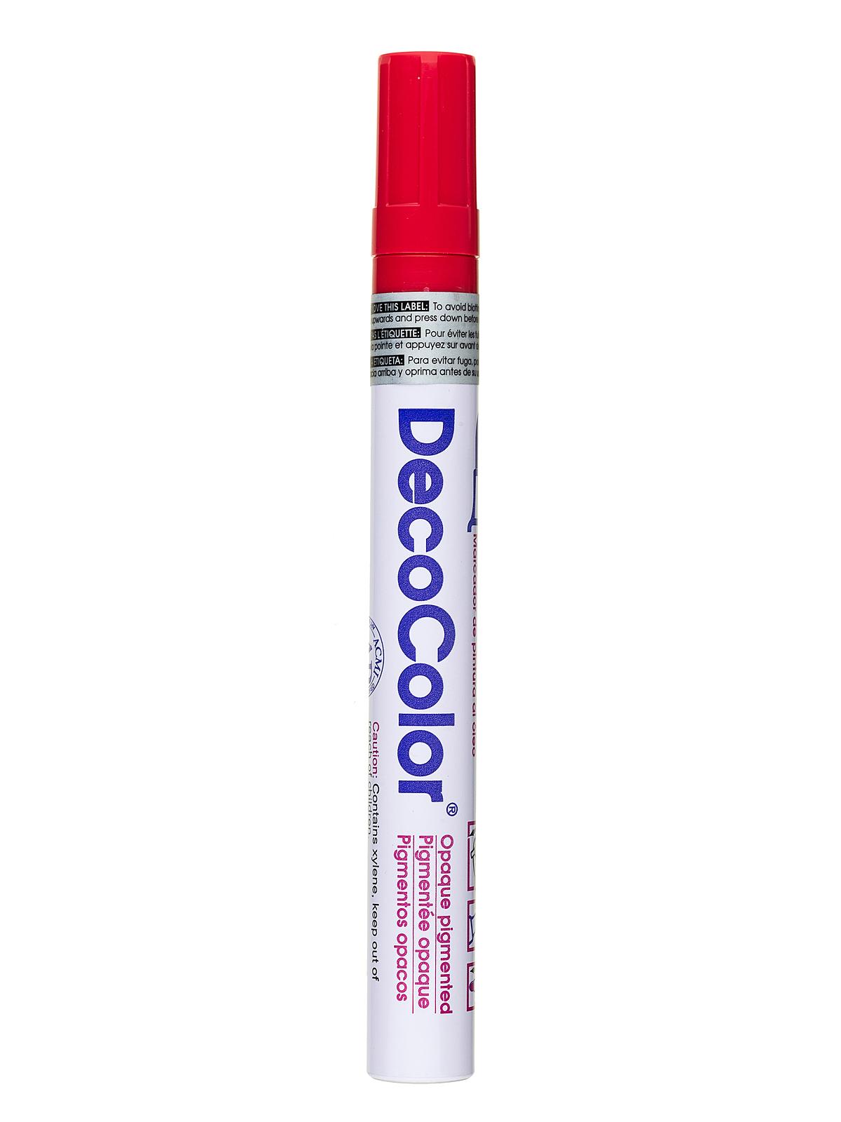 Decocolor Oil-Based Paint Markers red broad