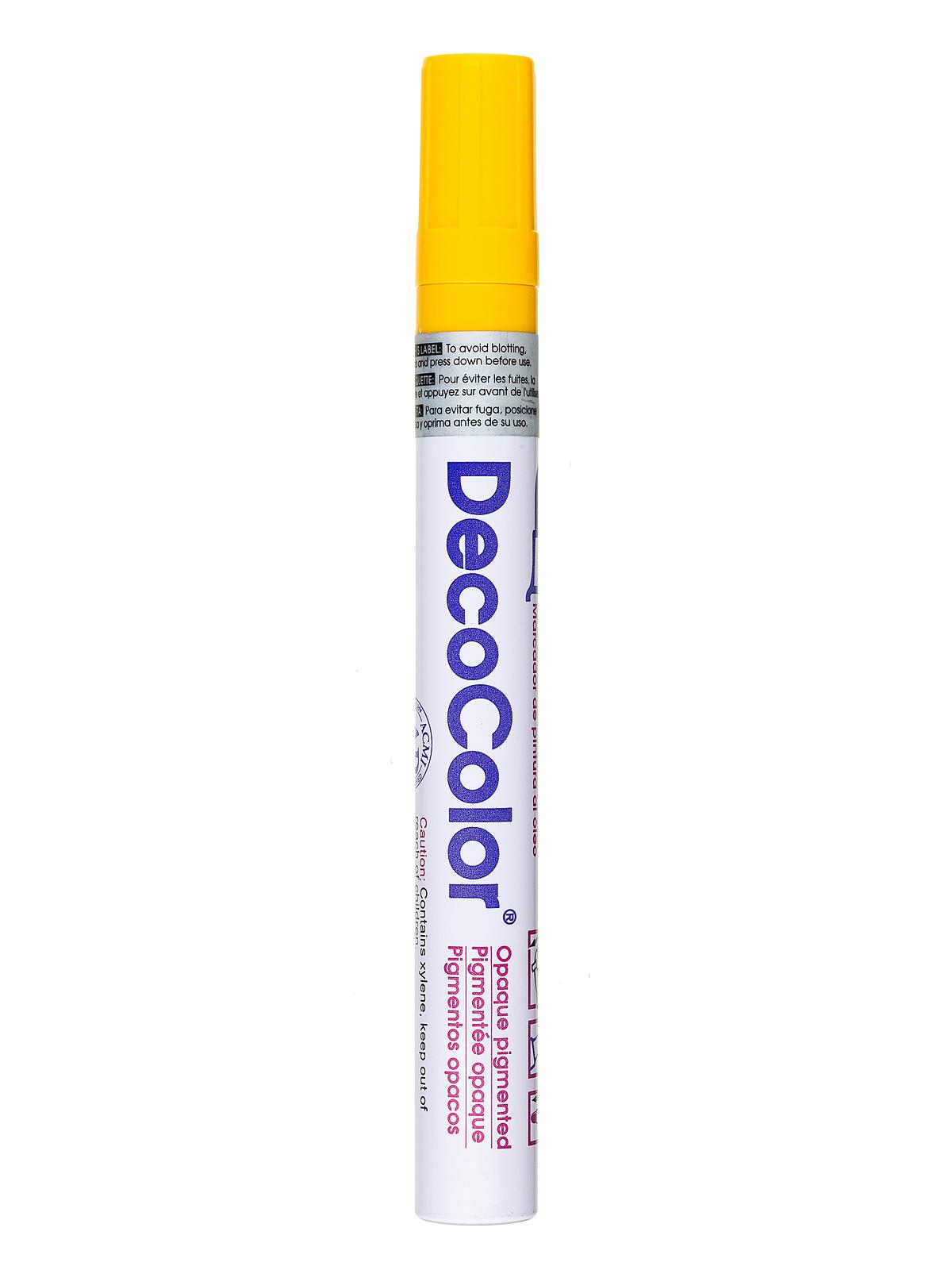Decocolor Oil-Based Paint Markers yellow broad