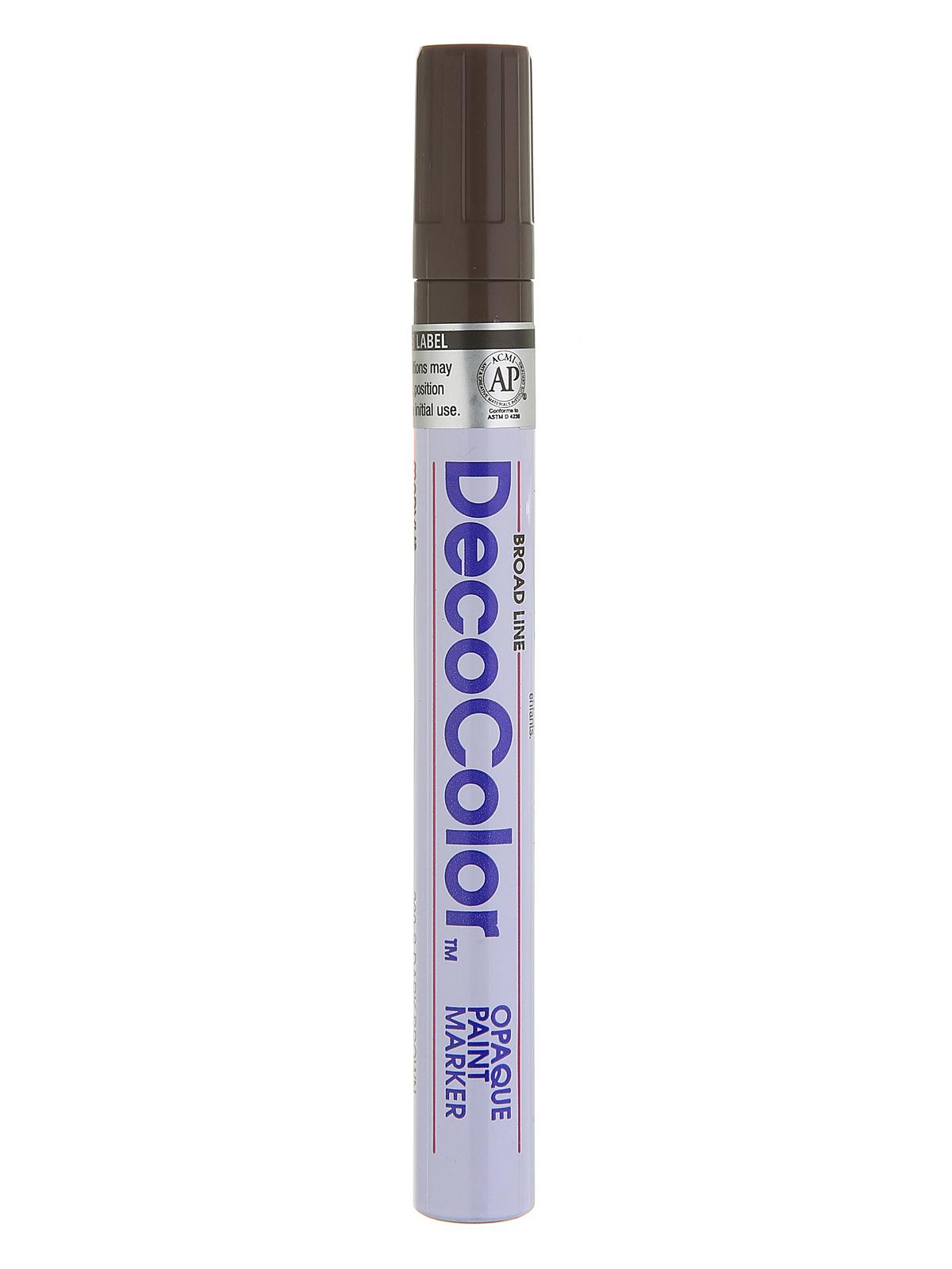 Decocolor Oil-based Paint Markers Dark Brown Broad