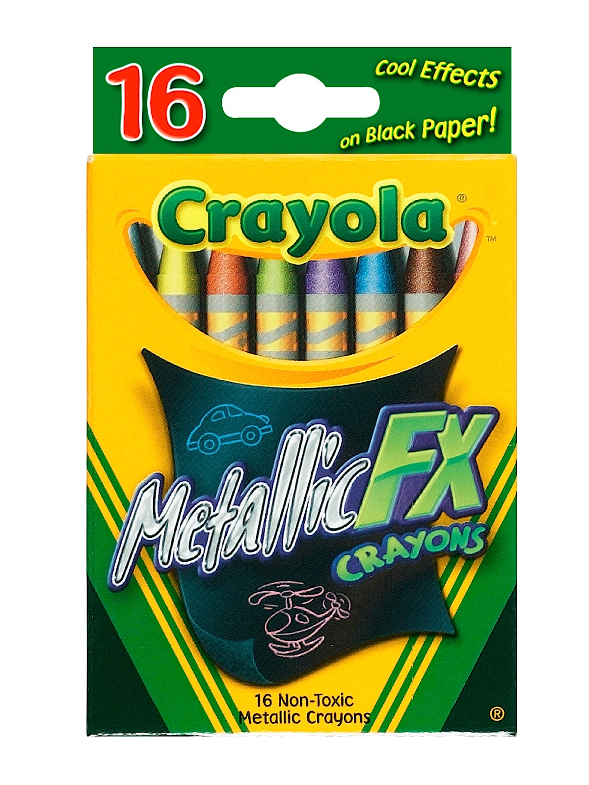 Metallic Crayons Box Of 16