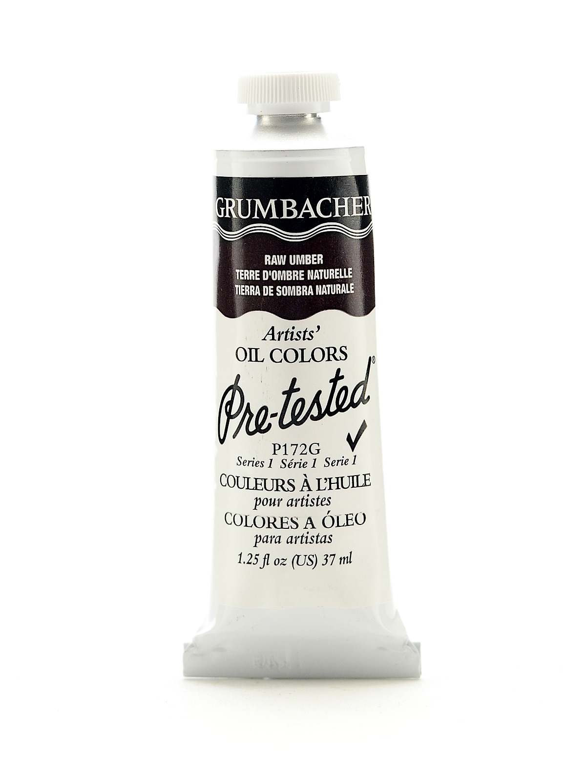 Pre-Tested Artists Oil Colors raw umber P172 1.25 oz.