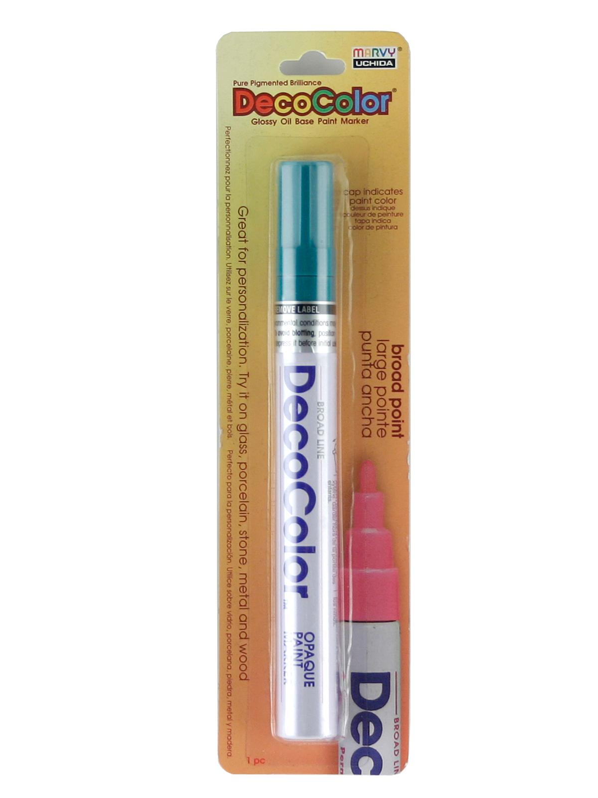 Decocolor Oil-Based Paint Markers teal broad