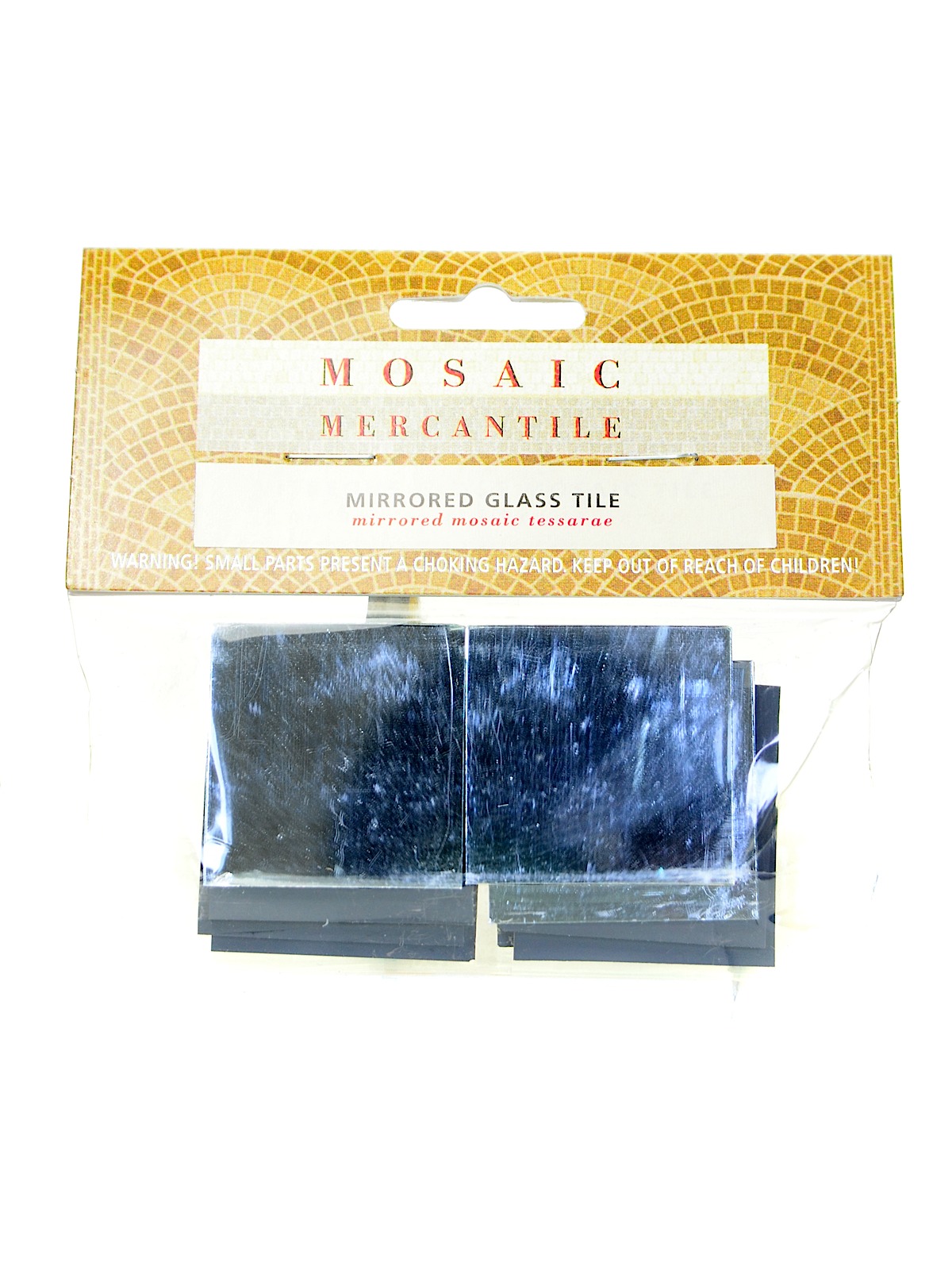 Mirrored Glass Tile Square 1 1 2 In. 10 Tiles Bag