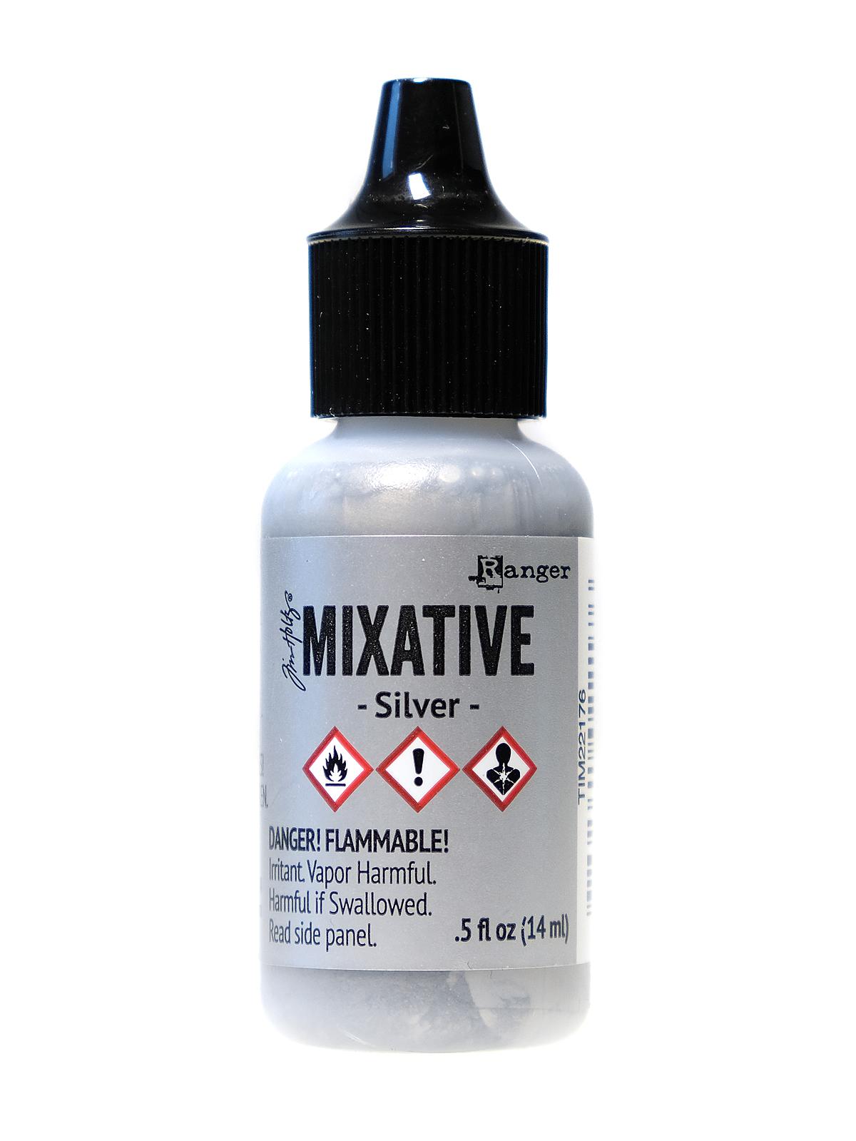 Tim Holtz Alcohol Inks silver 0.5 oz. bottle