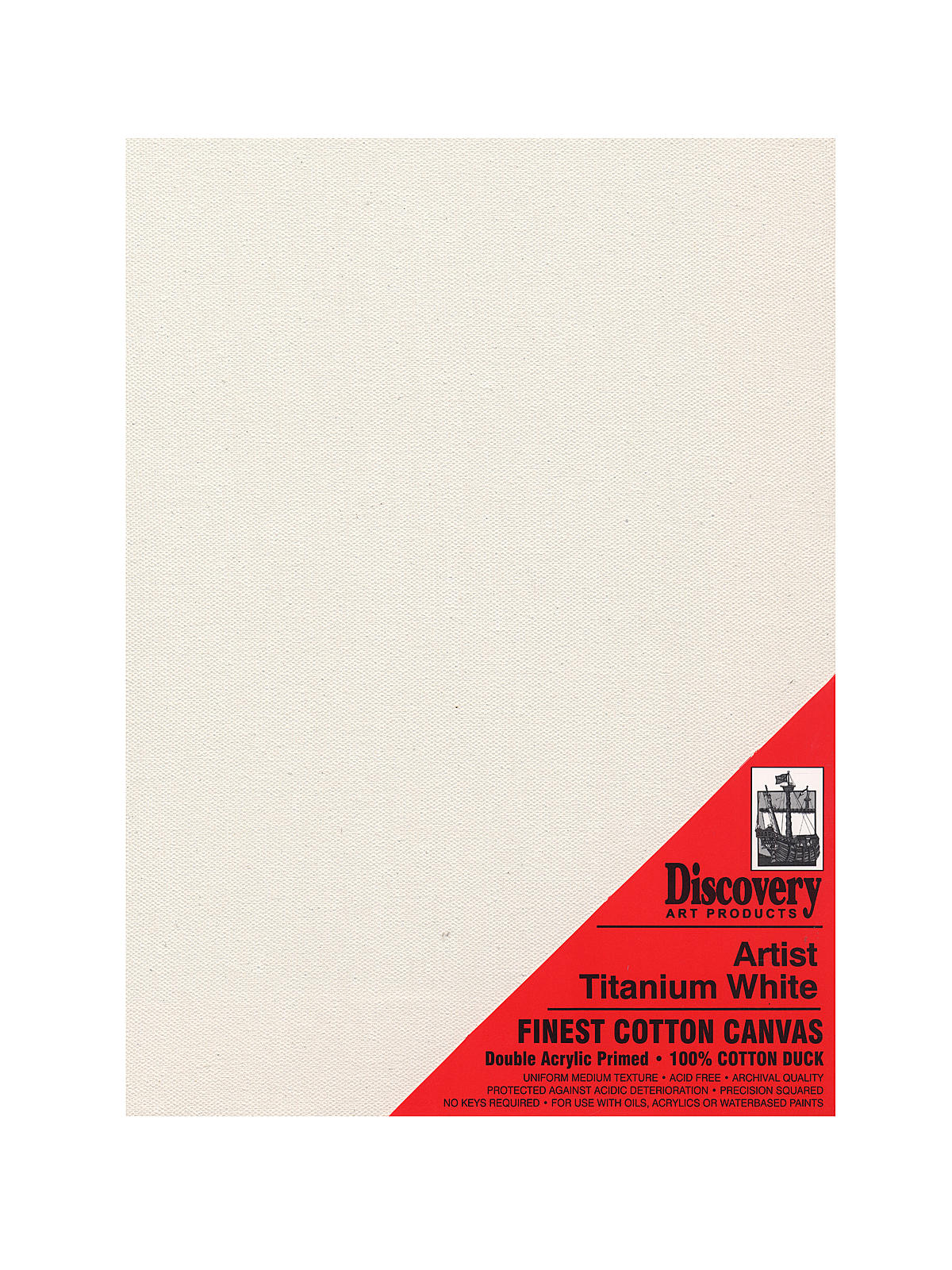 Finest Stretched Cotton Canvas White 11 In. X 14 In. Each