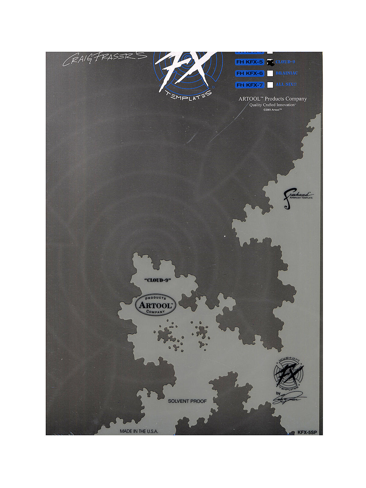Kustom FX Airbrush Templates by Craig Faser cloud-9