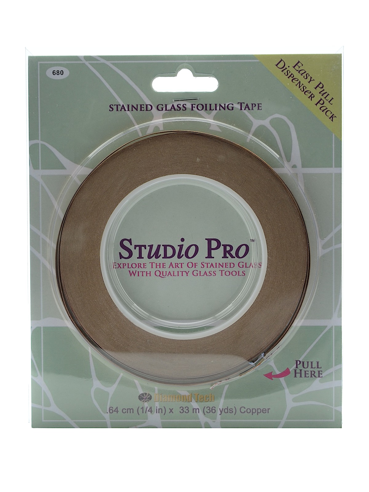 Studio Line Stained Glass Foil Copper 1 4 In.