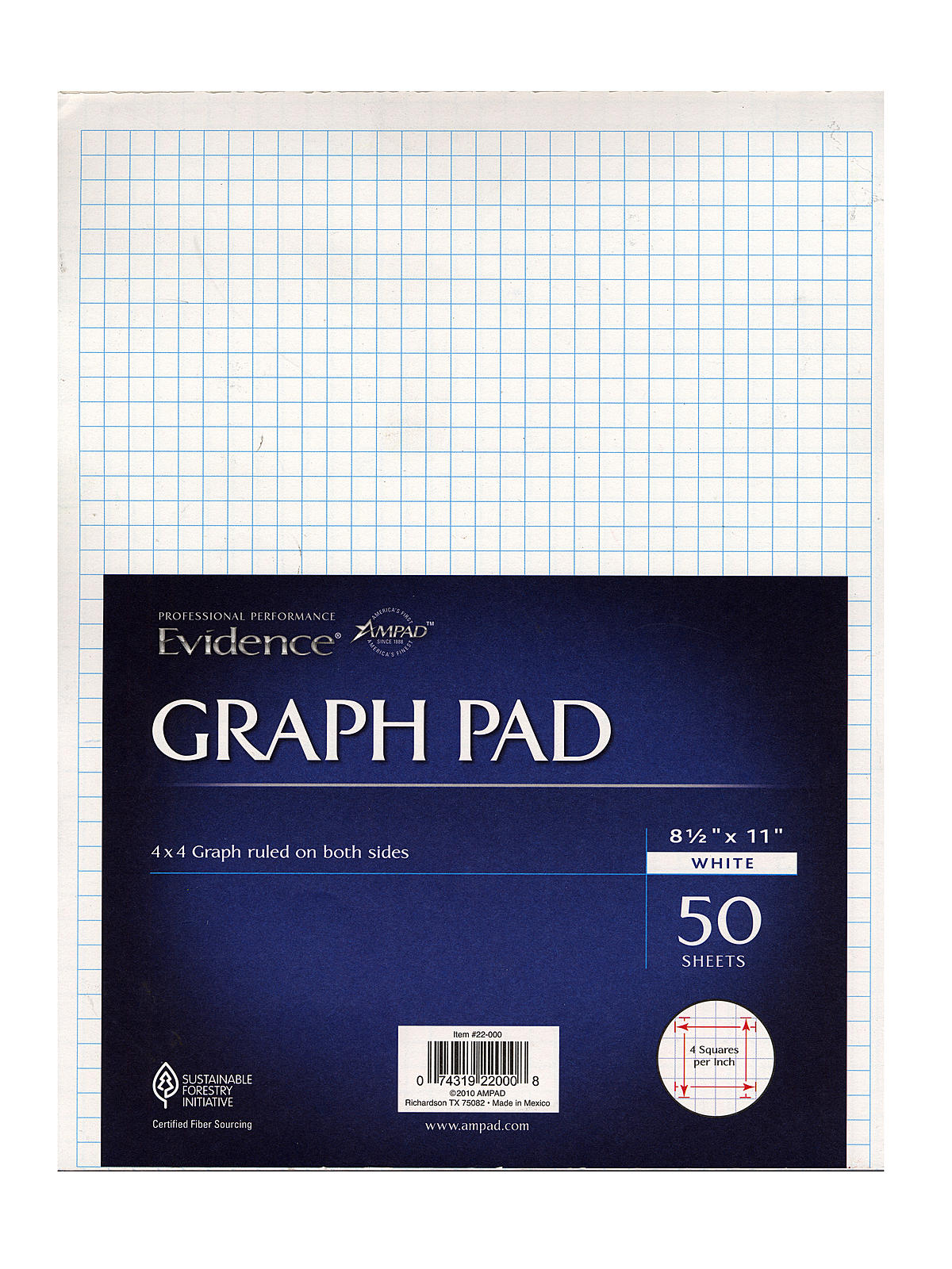 Evidence Quad Pads 4 X 4 8 1 2 In. X 11 In.