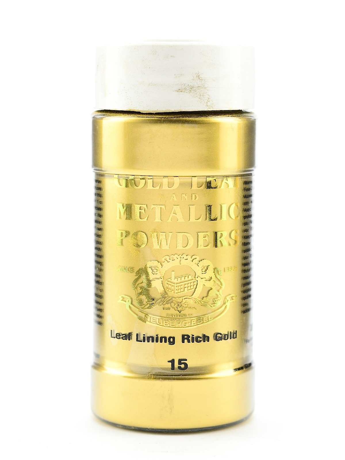 Metallic and Mica Powders leaf lining rich gold 2 oz.