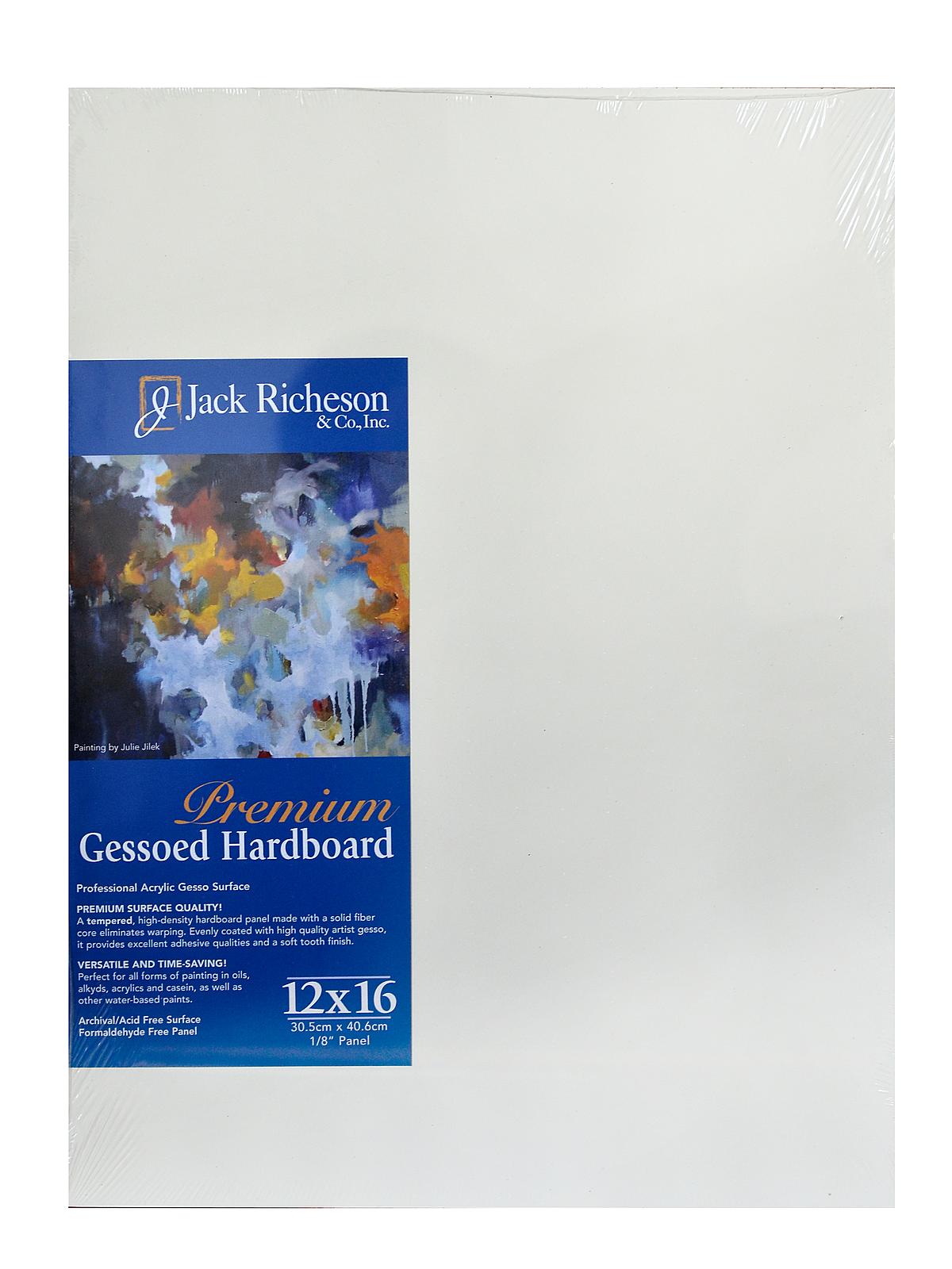 Gessoed 1 8 in. Hardboard Panels 12 in. x 16 in. white