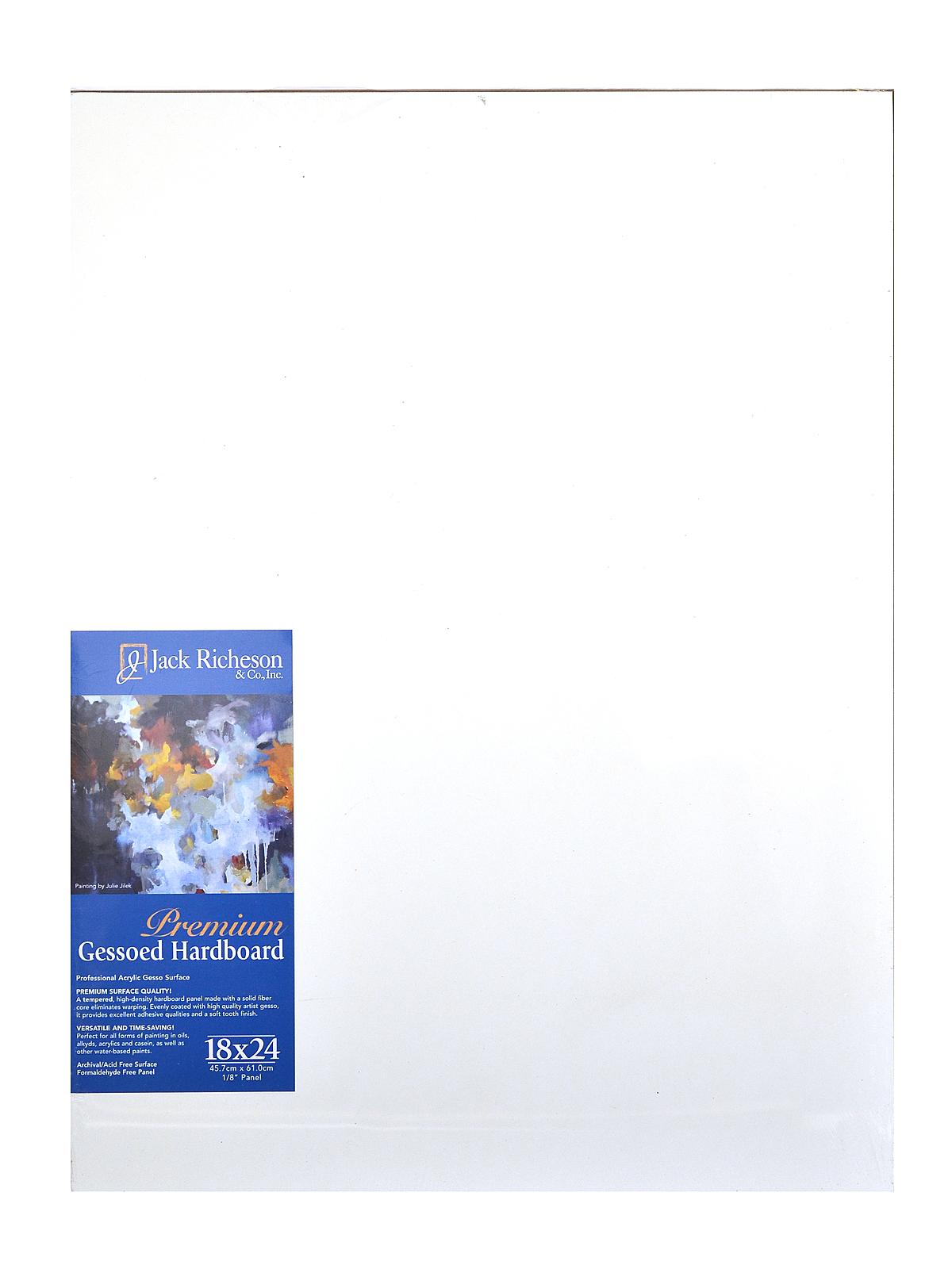 Gessoed 1 8 in. Hardboard Panels 18 in. x 24 in. white