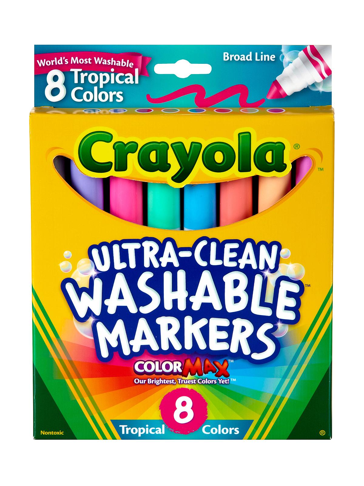 Tropical Colors Ultra-clean Washable Markers Box Of 8