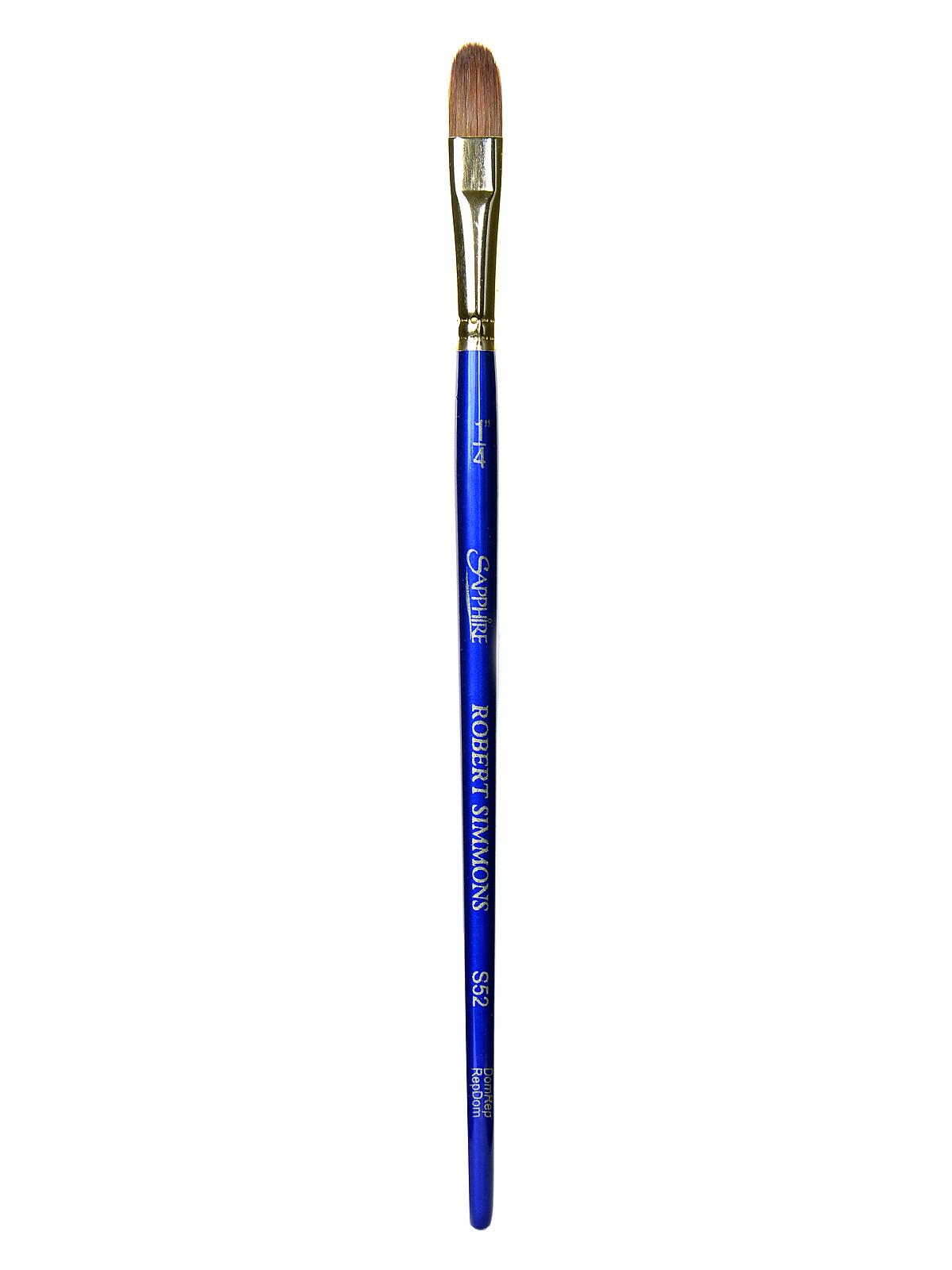 Sapphire Series Synthetic Brushes Short Handle 1 4 Oval Wash S52