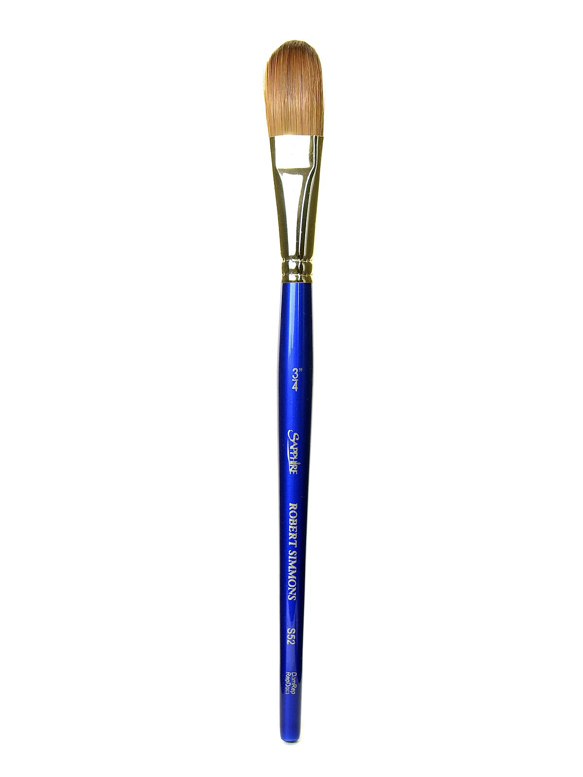 Sapphire Series Synthetic Brushes Short Handle 3 4 Oval Wash S52