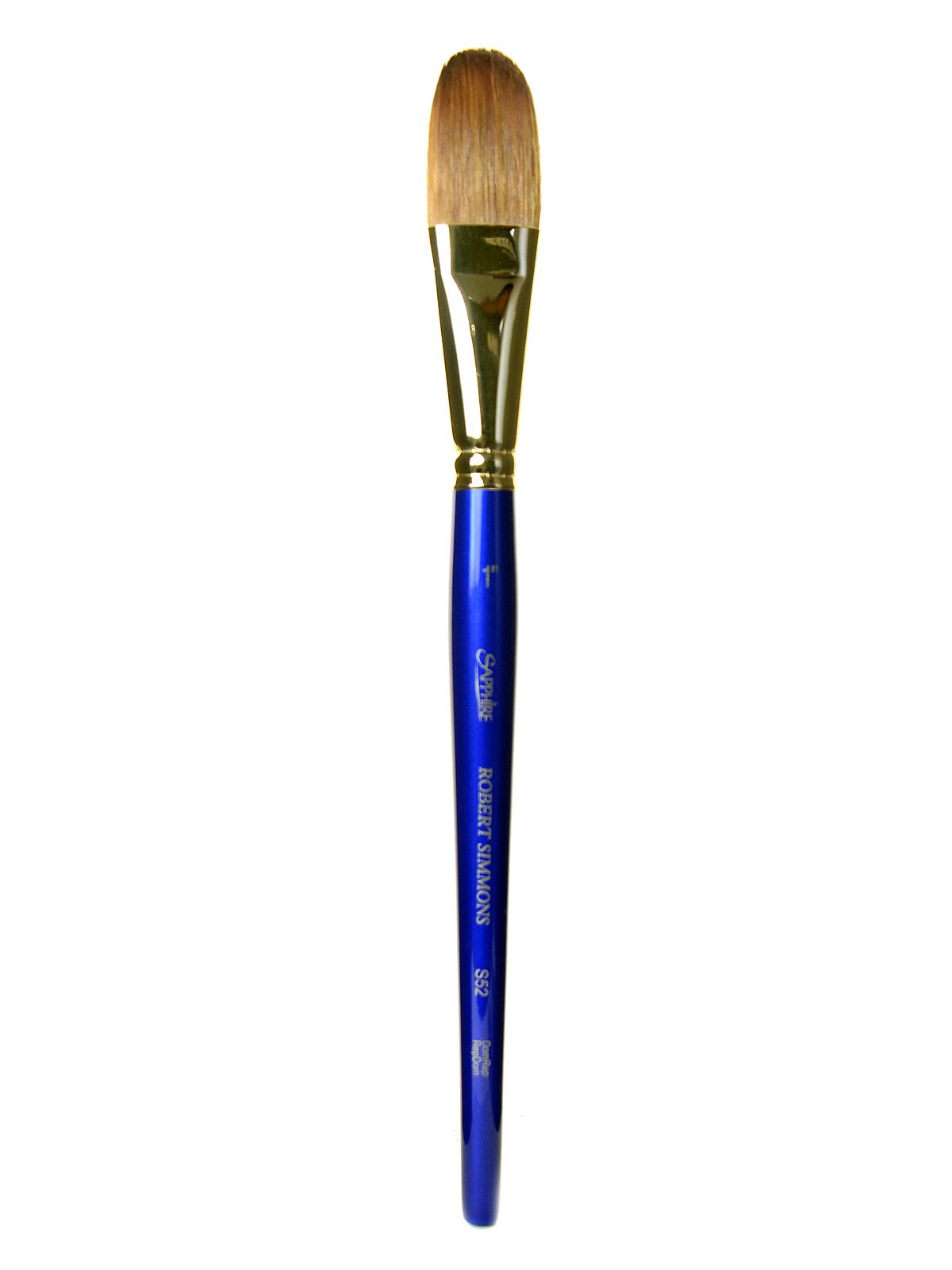 Sapphire Series Synthetic Brushes Short Handle 1 Oval Wash S52