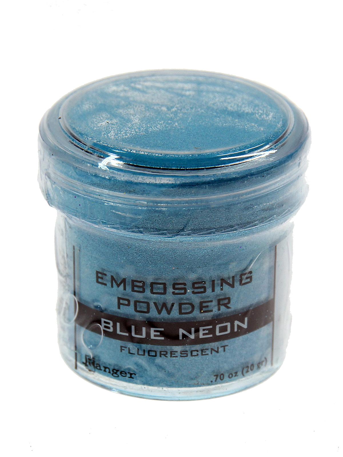 Embossing Powders blue neon 0.7 oz. jar