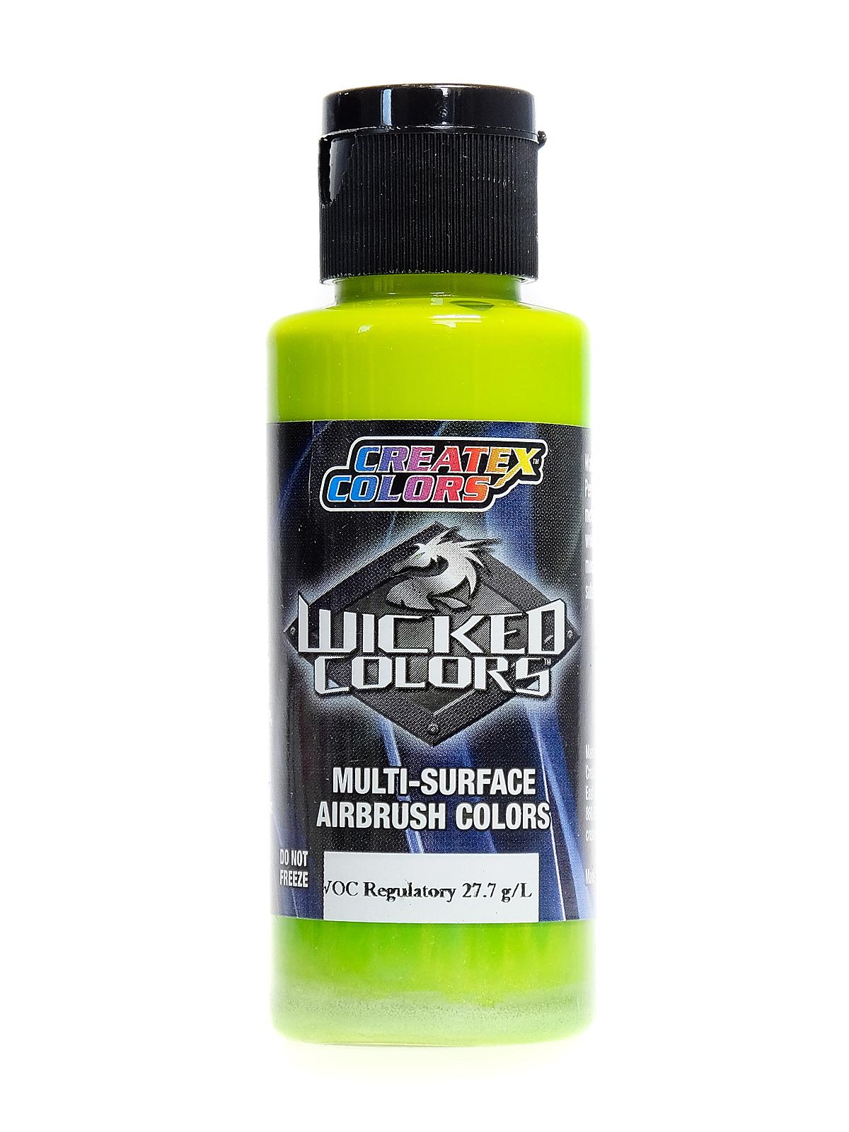 Wicked Colors pearl lime green 2 oz.