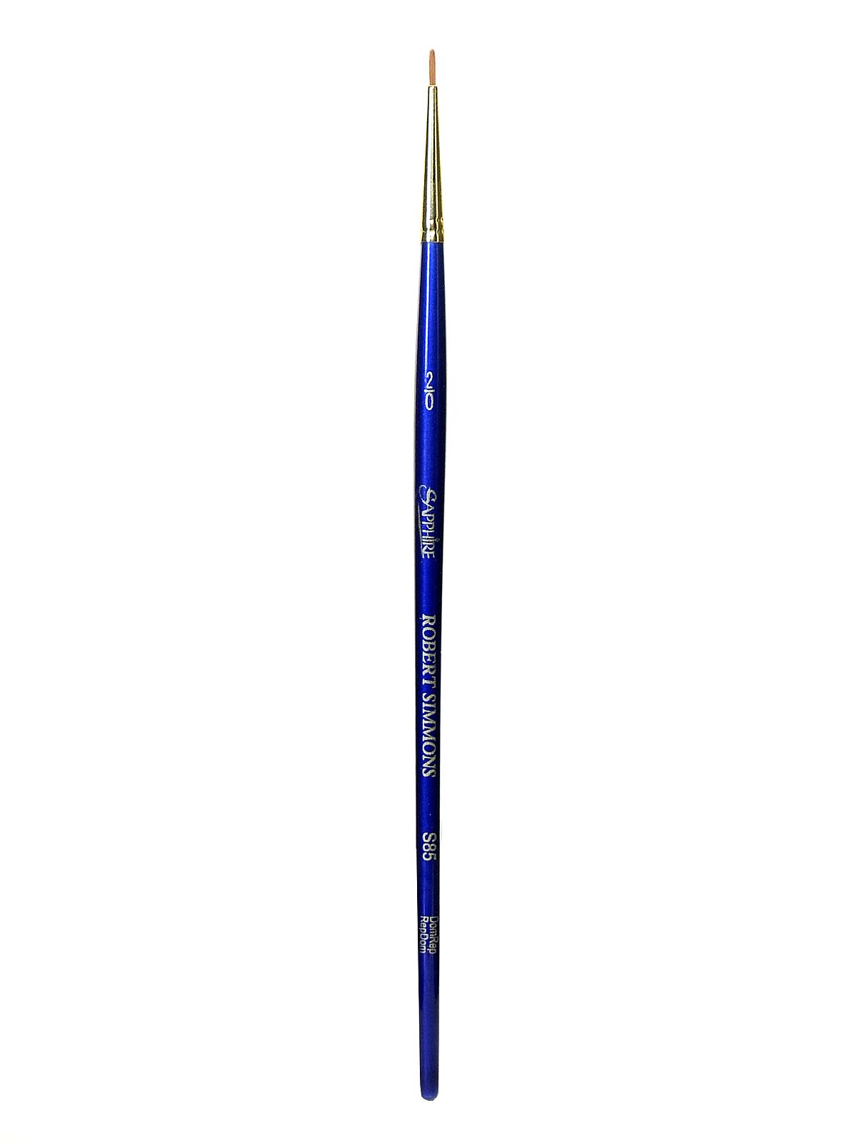 Sapphire Series Synthetic Brushes Short Handle 2 0 Round S85