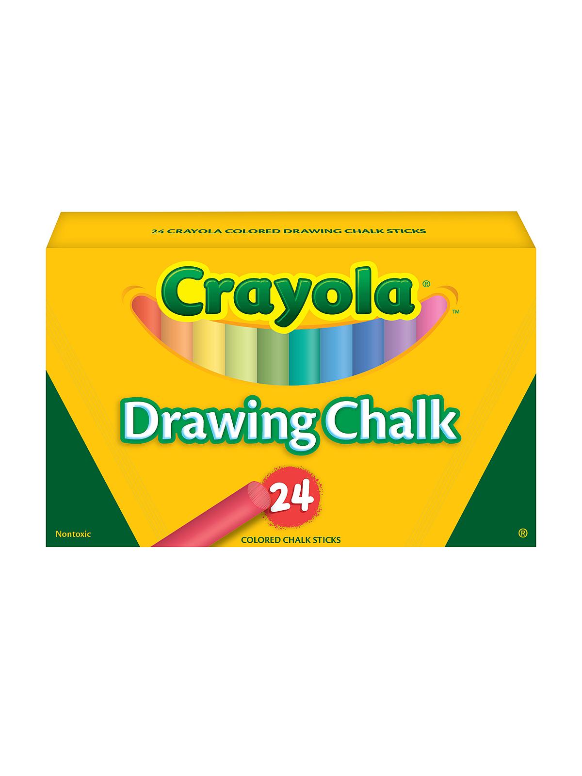 Assorted Colors Drawing Chalk box of 24