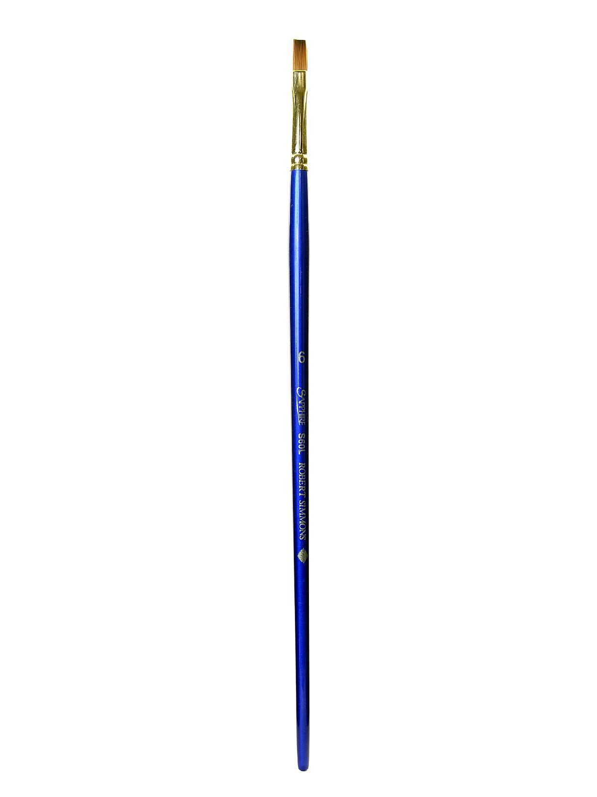Sapphire Series Synthetic Brushes Long Handle 6 Bright