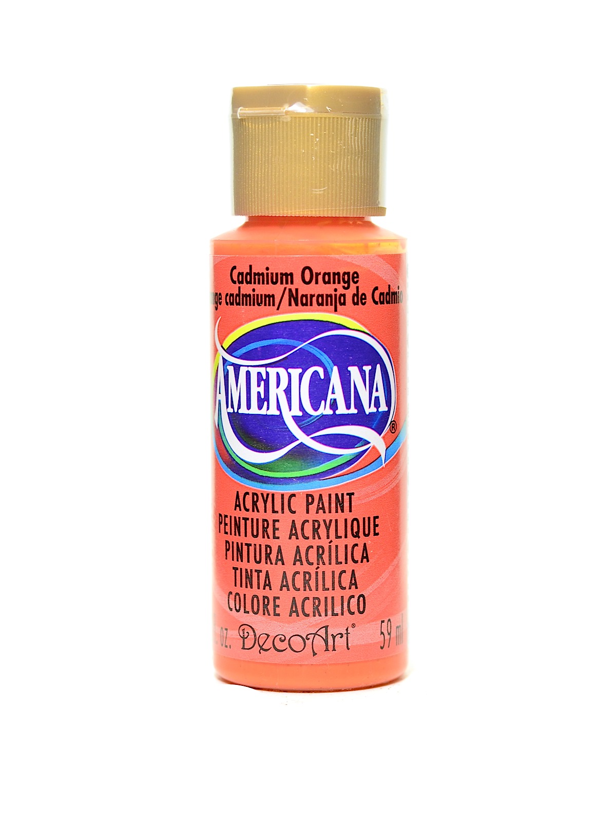 Americana Acrylic Paints cadmium orange 2 oz.
