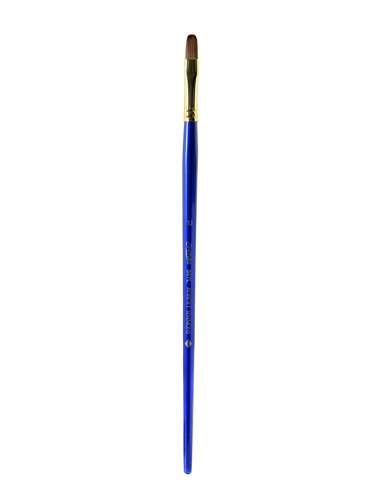Sapphire Series Synthetic Brushes Long Handle 10 Filbert