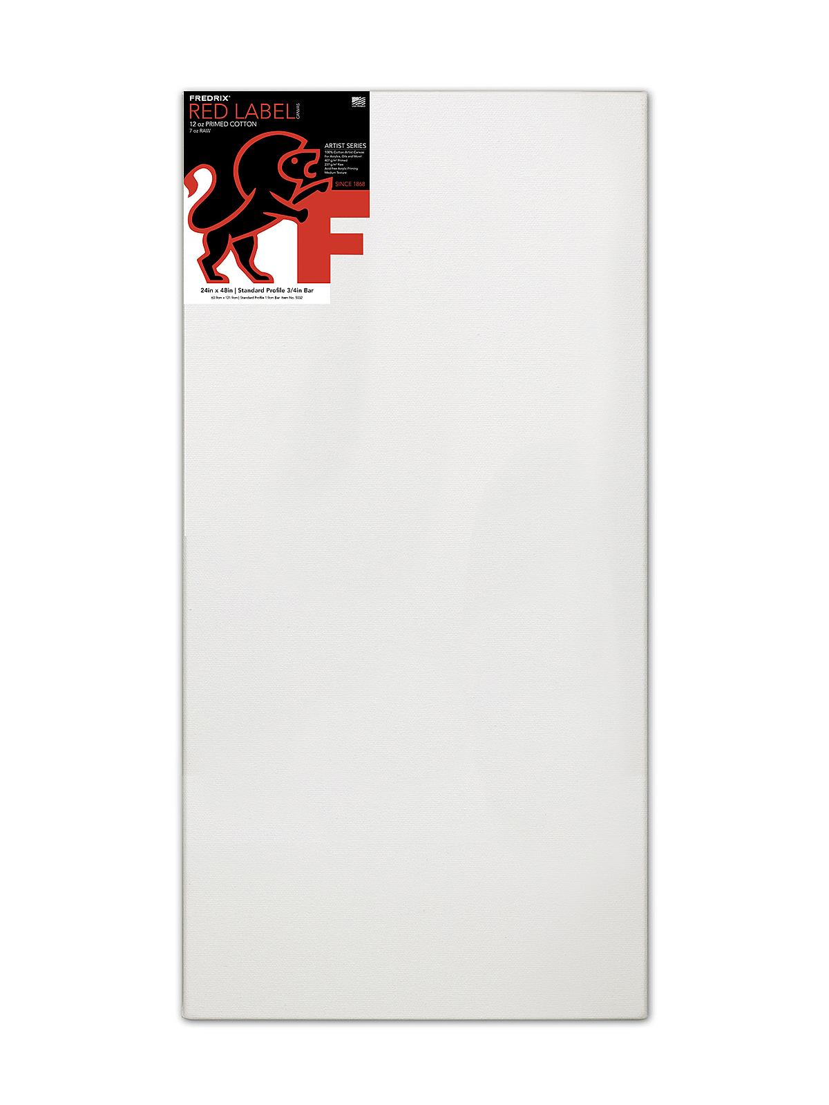 Red Label Standard Stretched Cotton Canvas 24 in. x 48 in. each