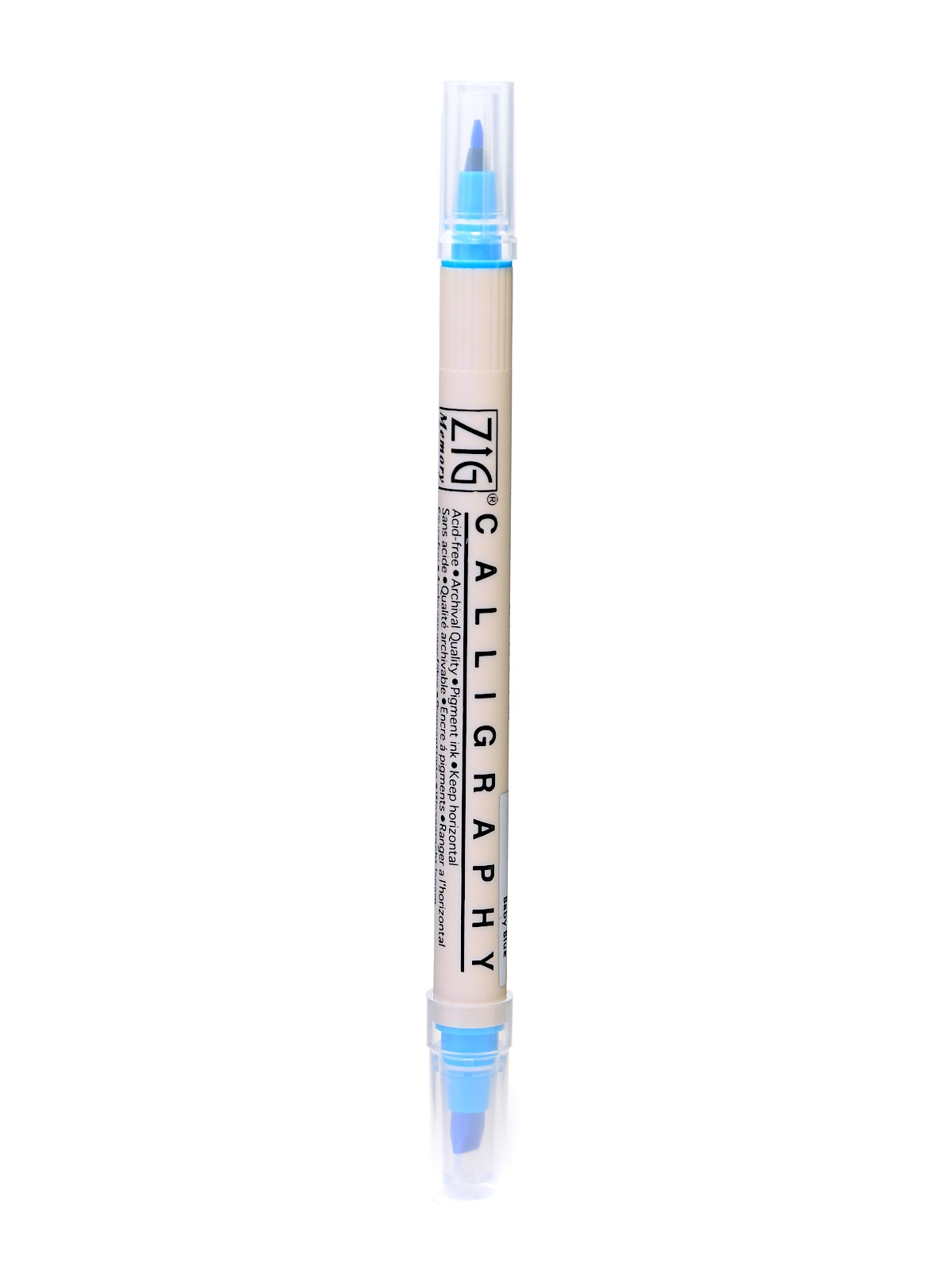 Memory System Double Sided Calligraphy Marker baby blue