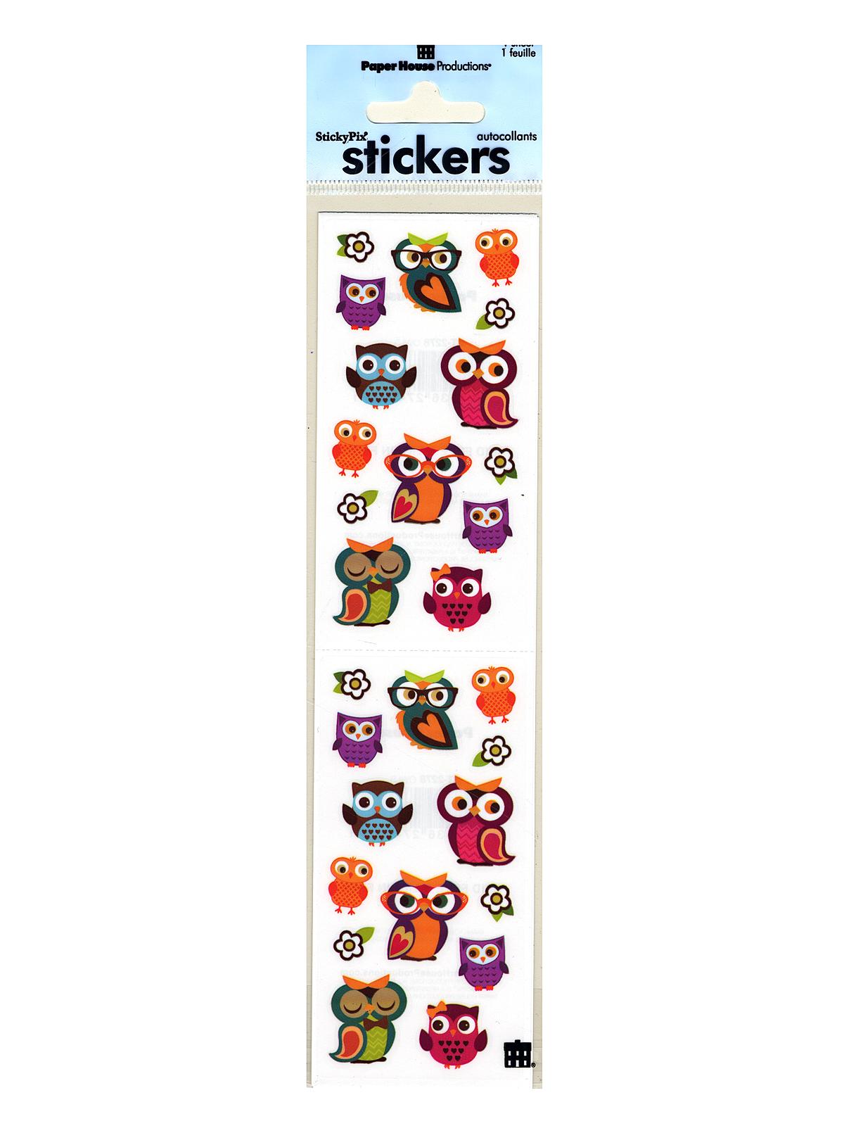 Sticky Pix Stickers Owls