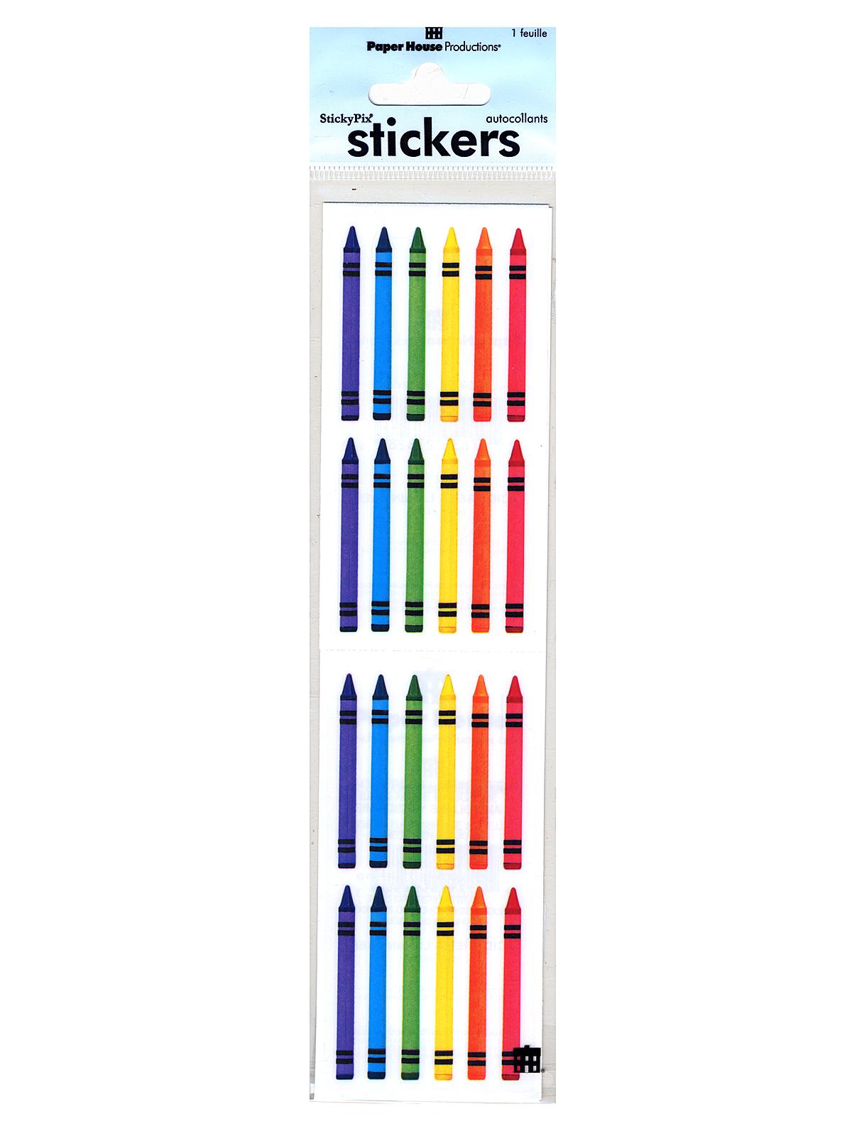 Sticky Pix Stickers Crayons