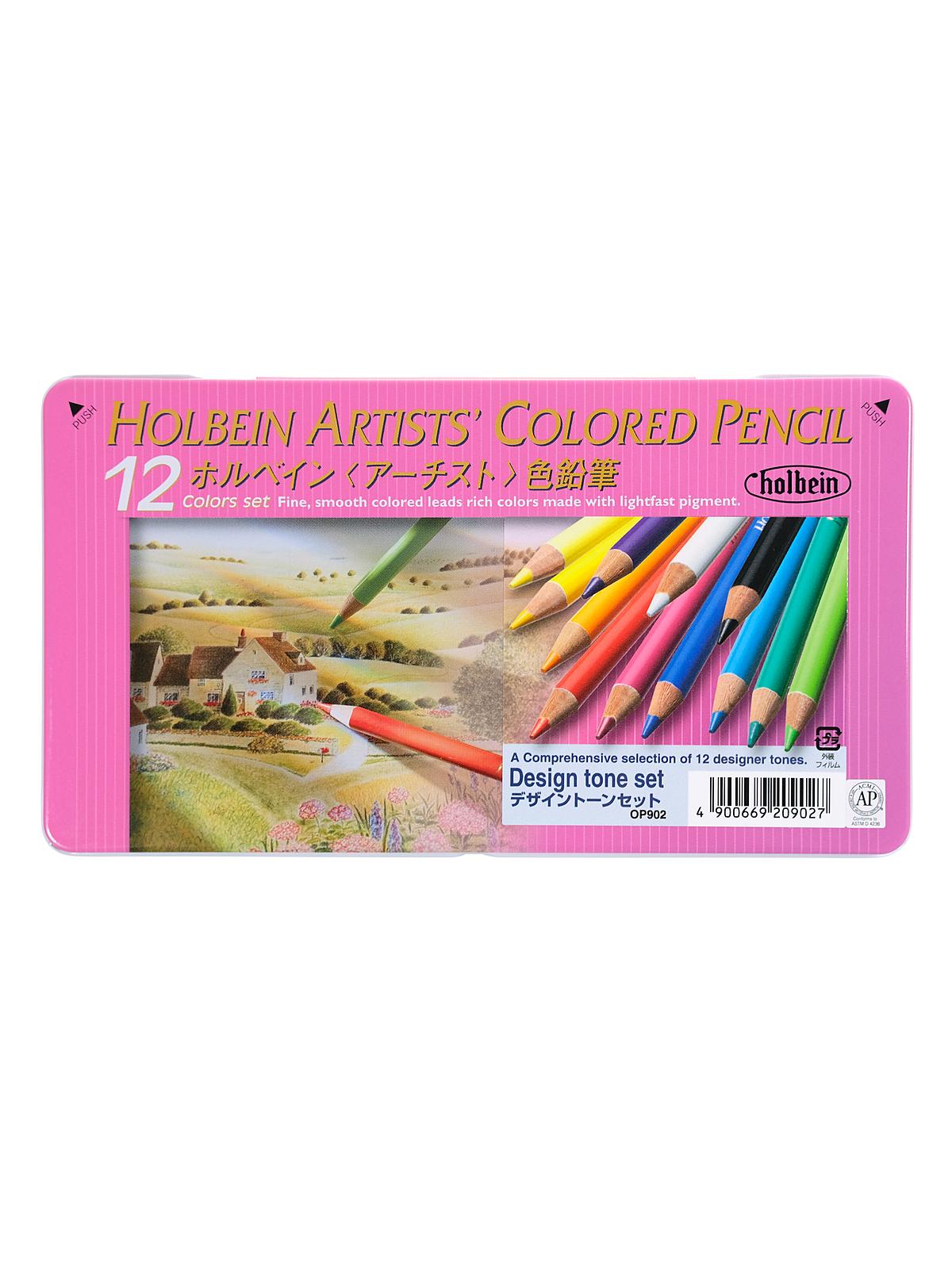 Colored Pencil Sets set of 12 design tone